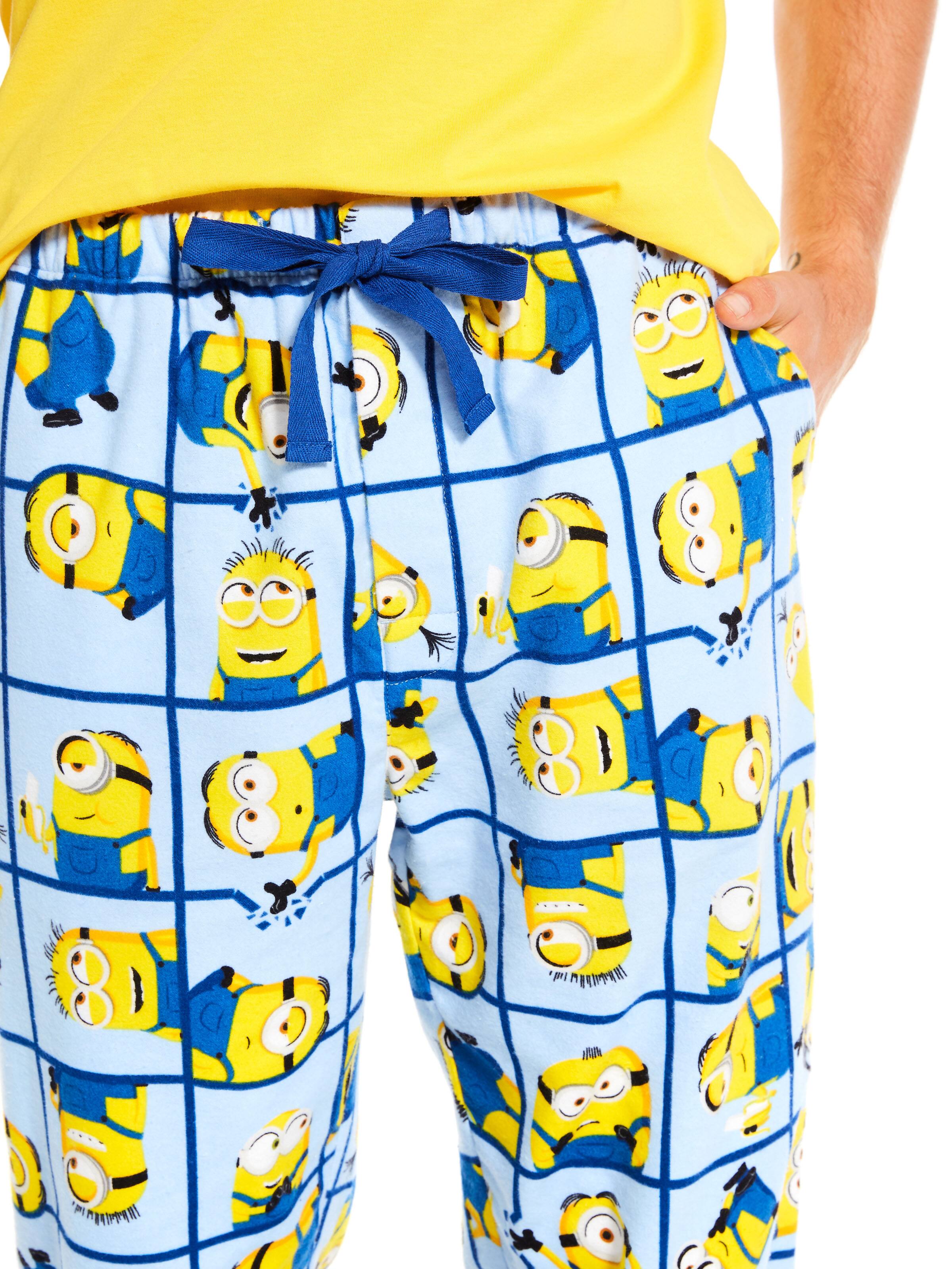 Minions Grid Flannelette Pj Pant