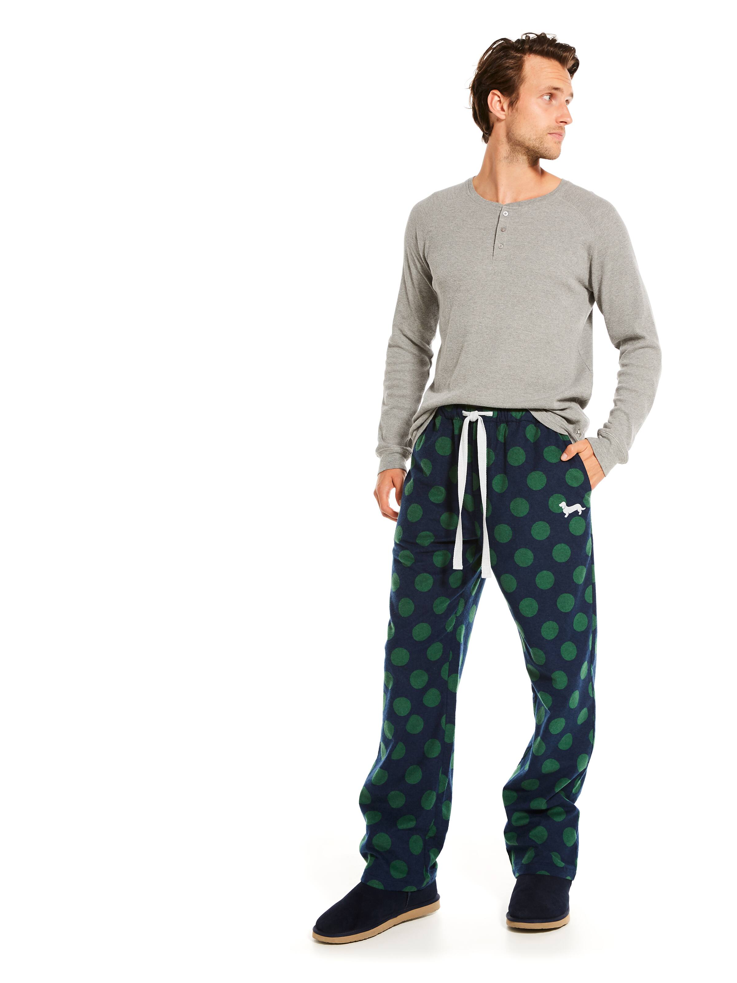 Green Spot Flannelette Pj Pant
