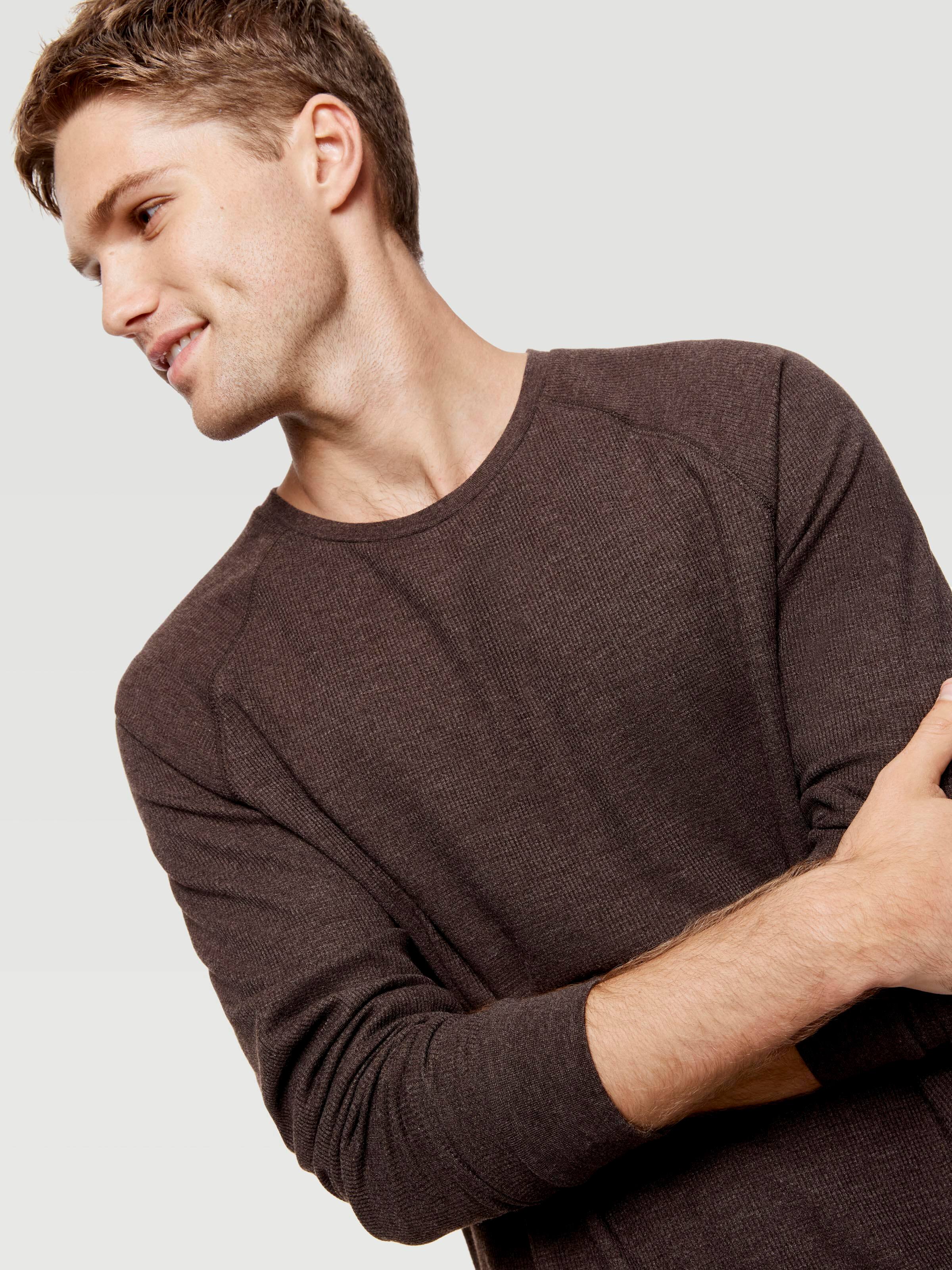 Chocolate Jumbo Waffle Raglan Top