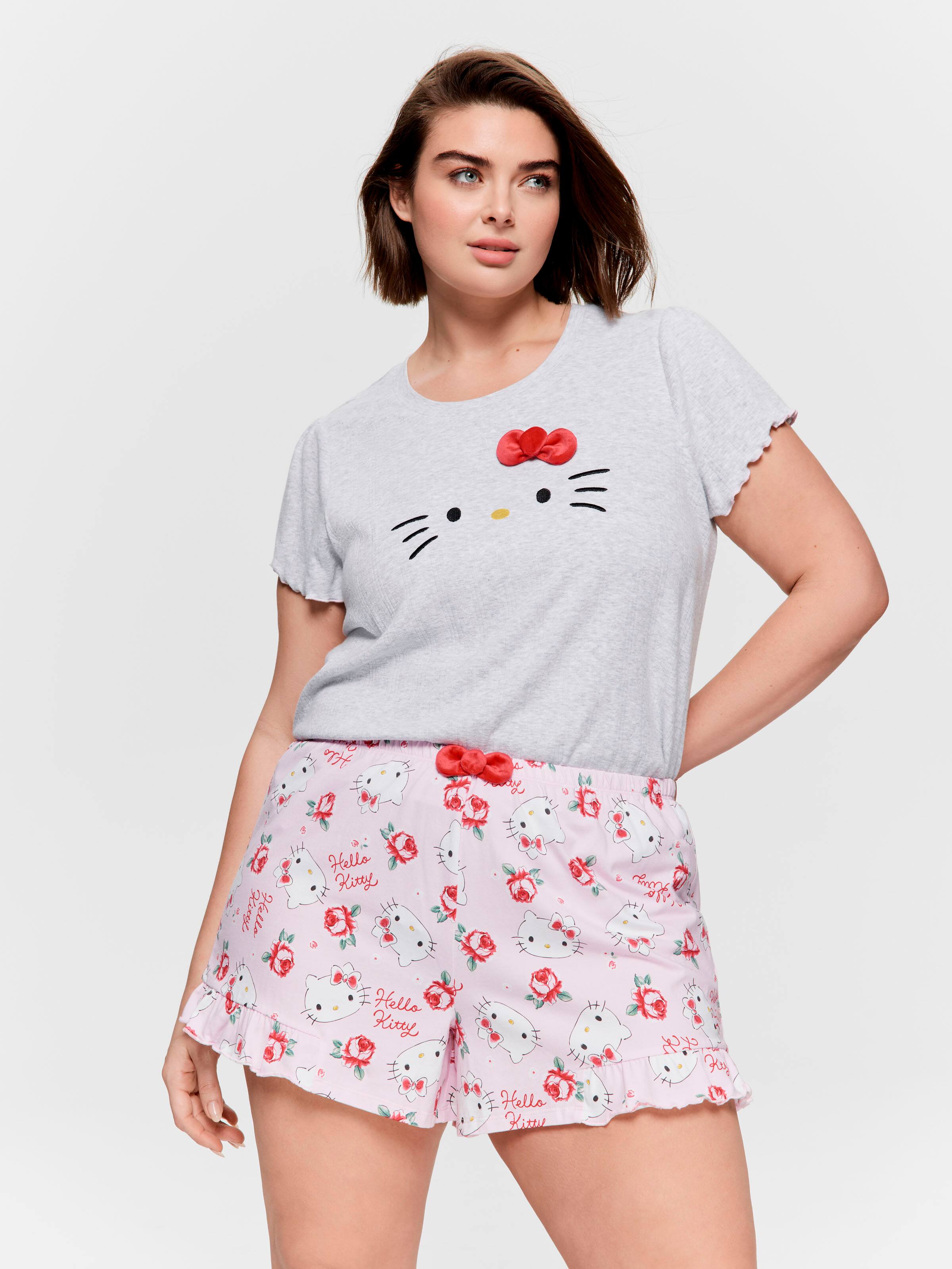 P.A. Plus Hello Kitty Roses Frill Mini Short