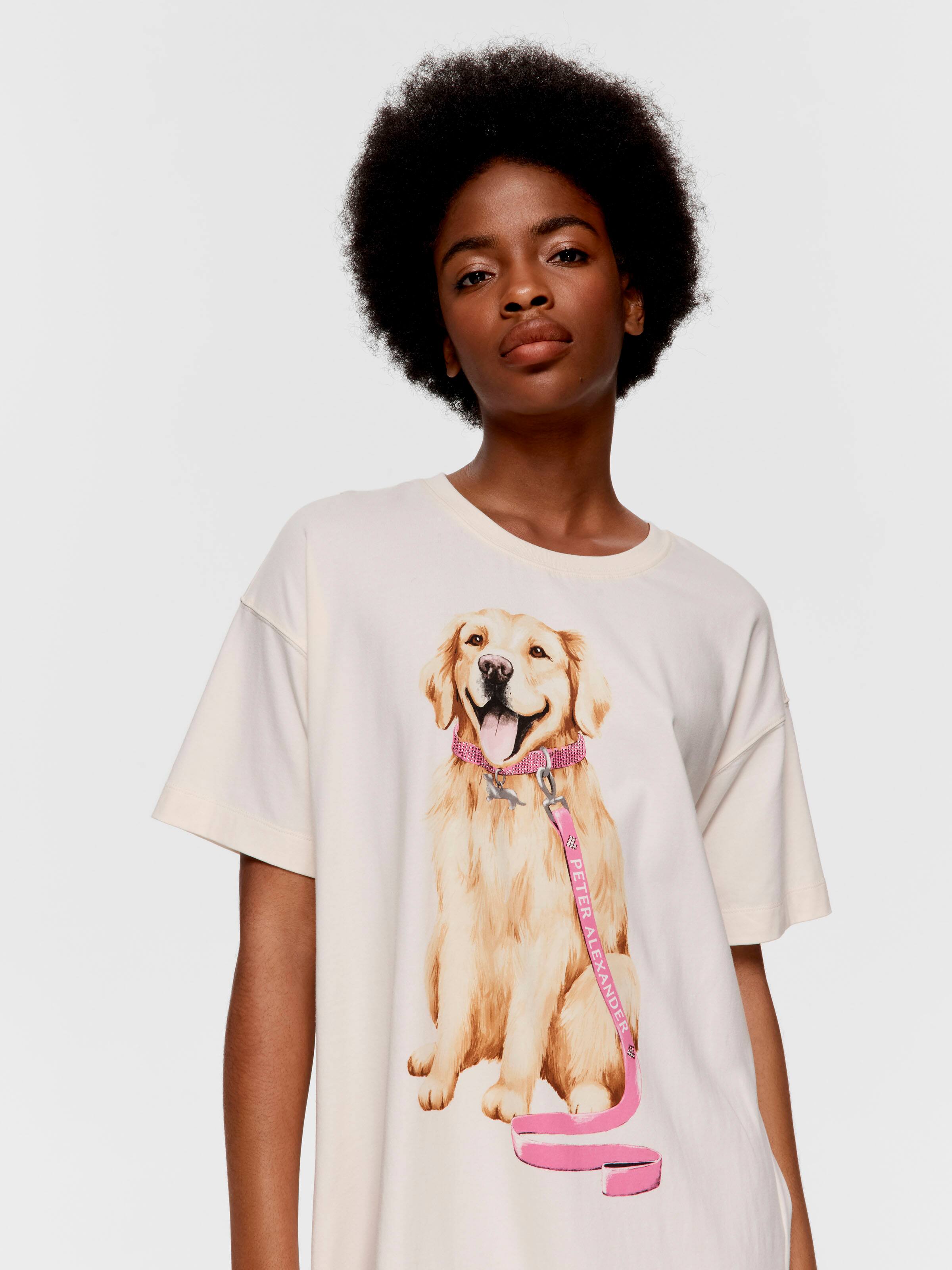 Golden Retriever Split Hem Sleep Tee