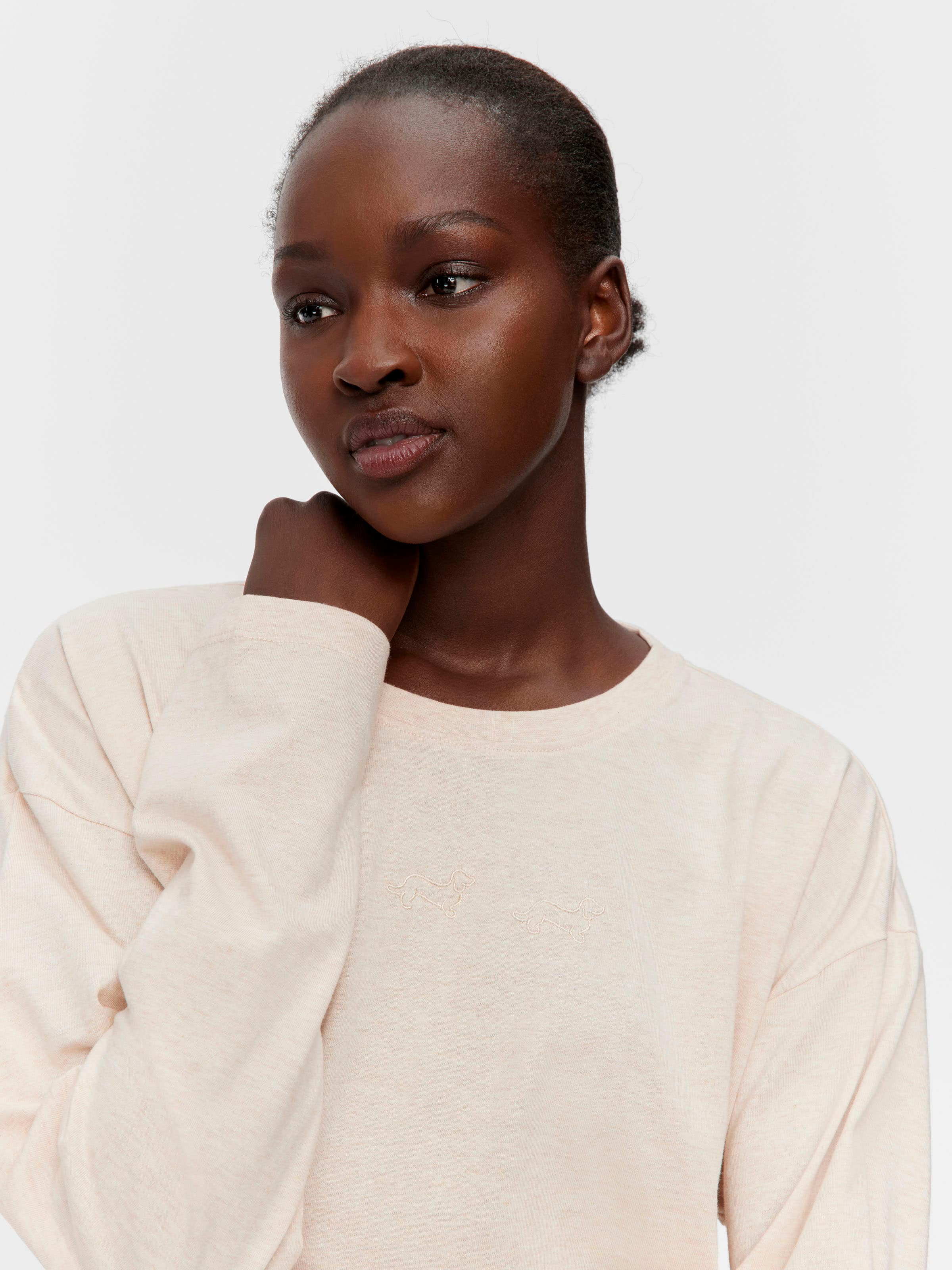 Image for Caramel Logo Long Sleeve Top from Peter Alexander