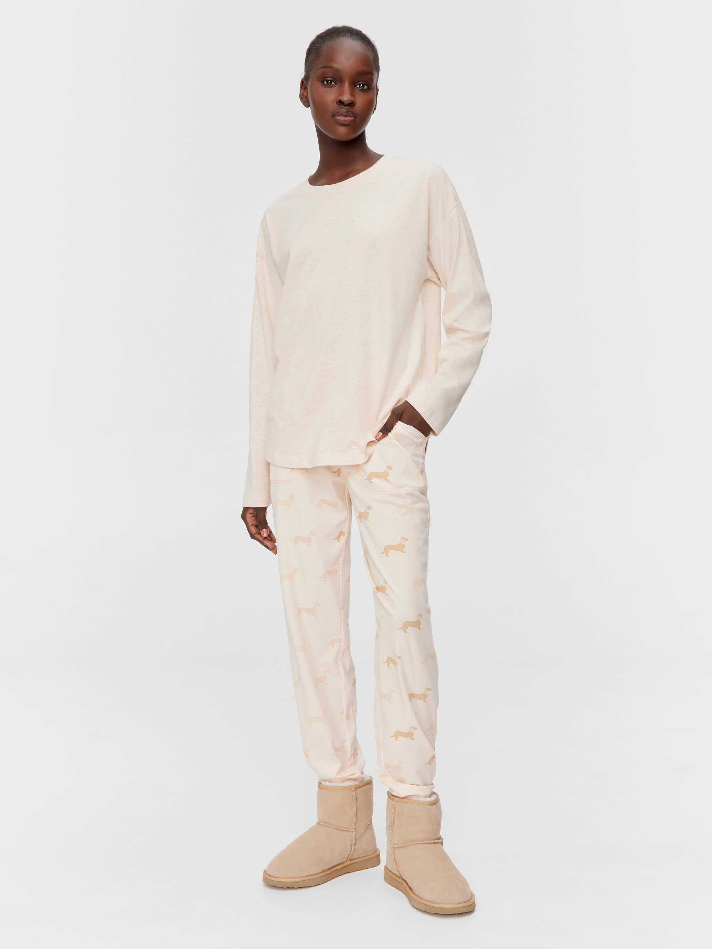 Image for Caramel Logo Long Sleeve Top from Peter Alexander
