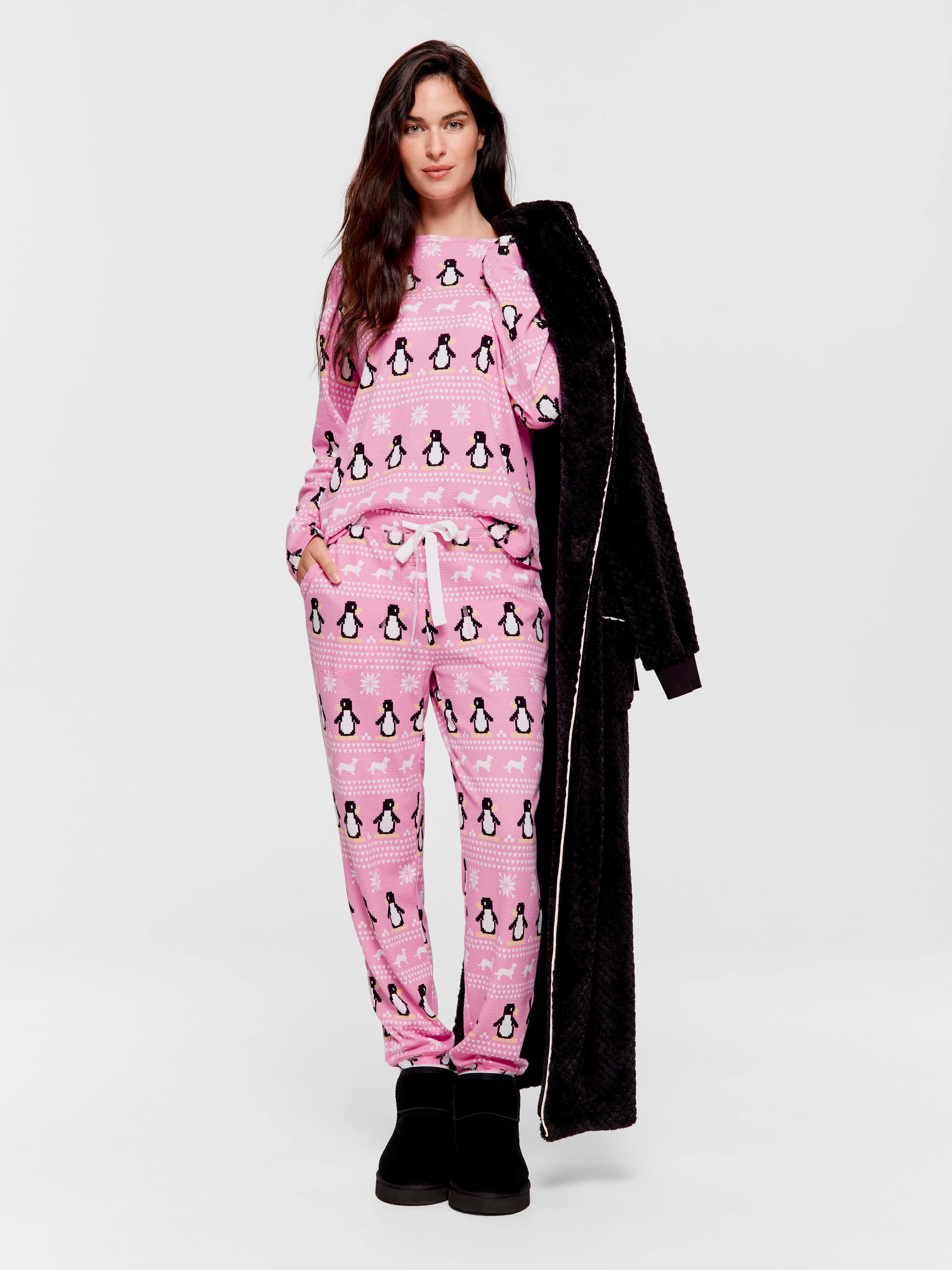 Penguin Waffle Easy Pj Pant