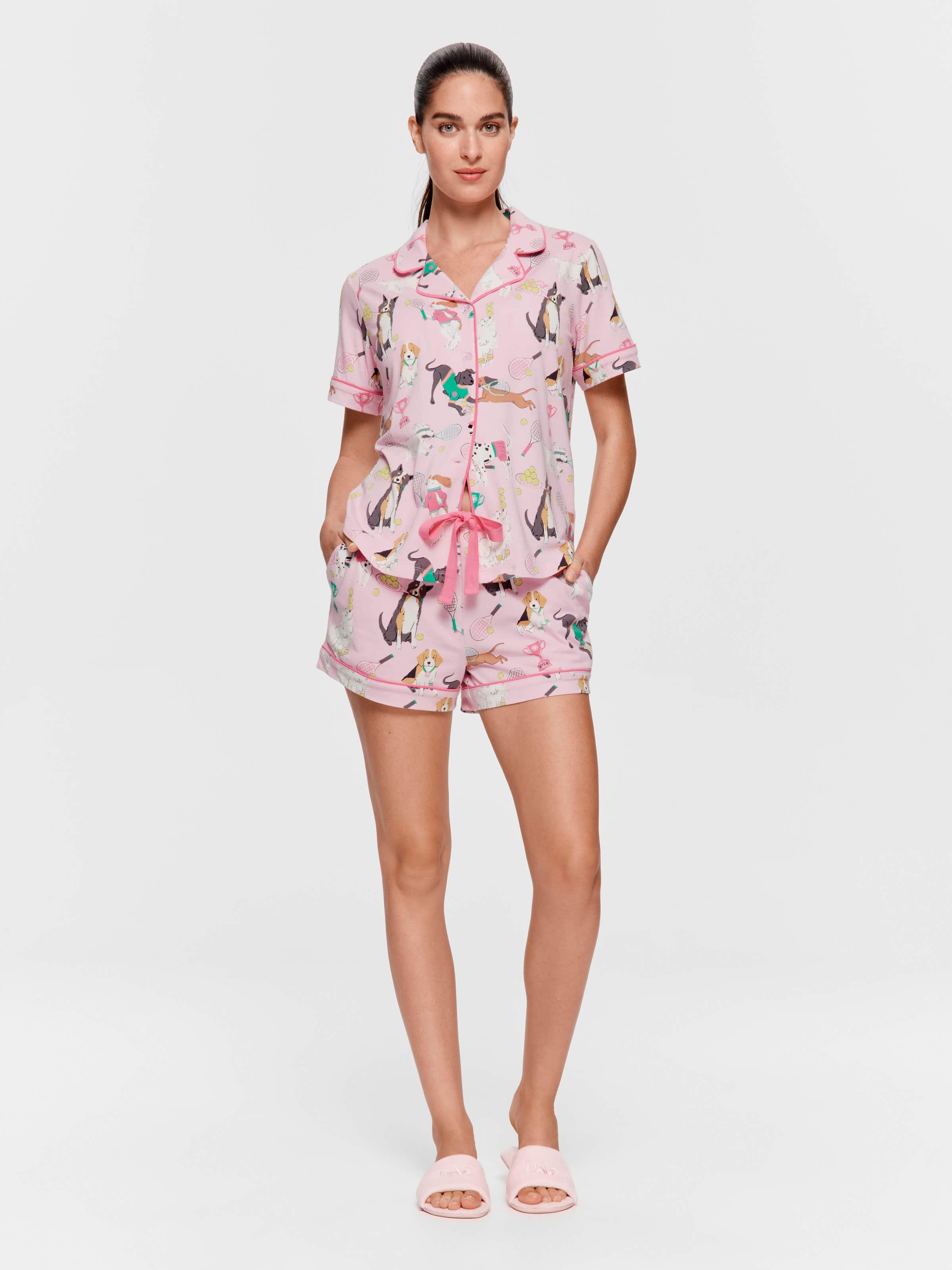 Dog Tennis Shortie Pj Set
