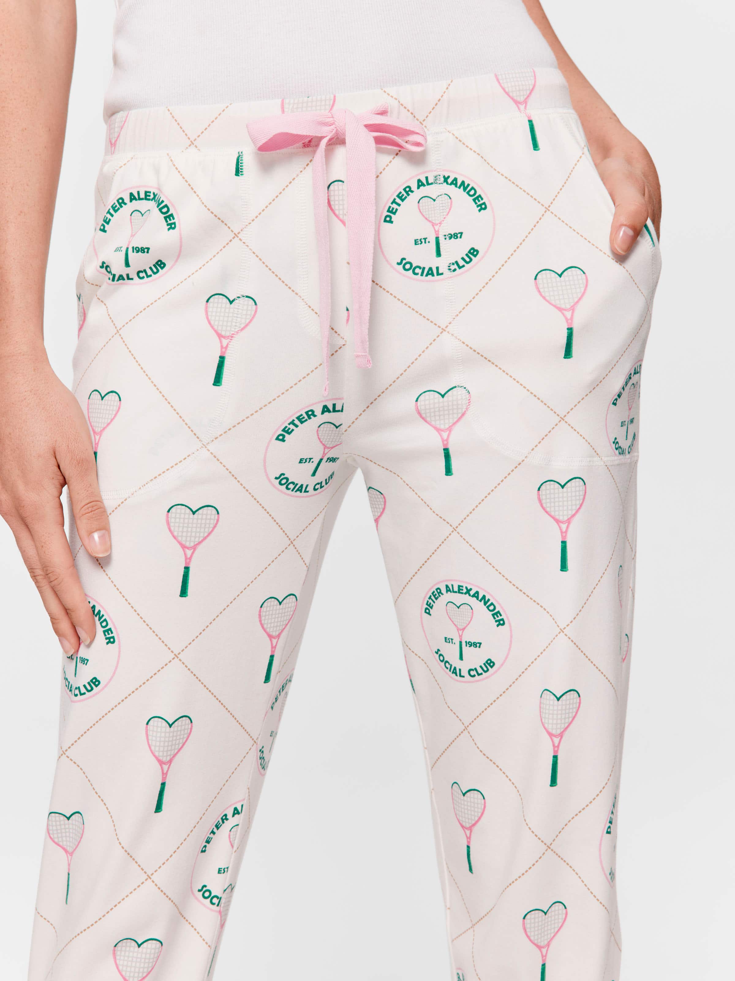 Tennis Social Club Heart Easy Pj Pant