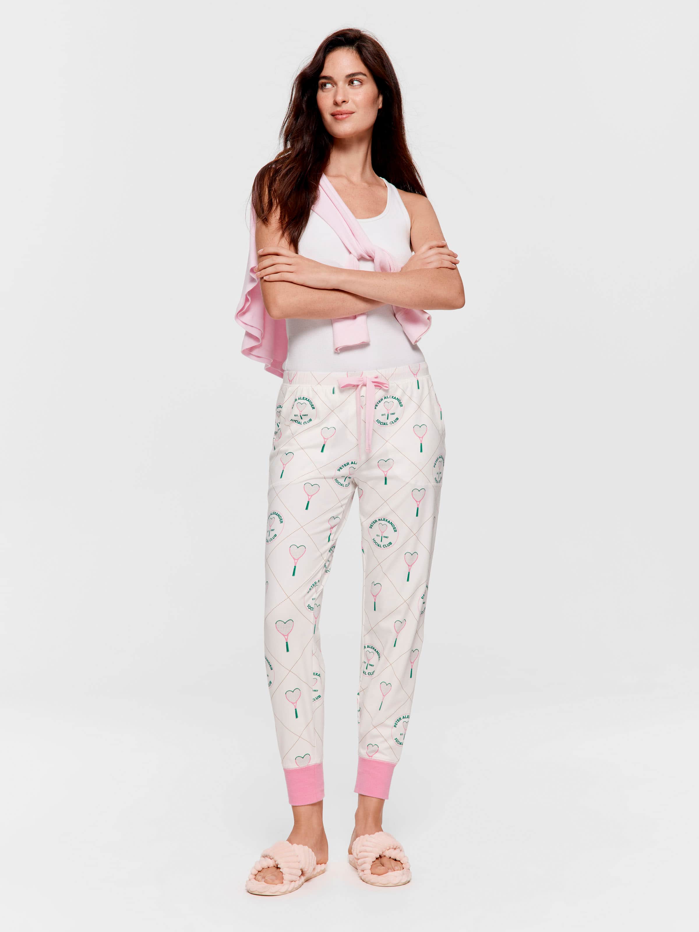 Tennis Social Club Heart Easy Pj Pant