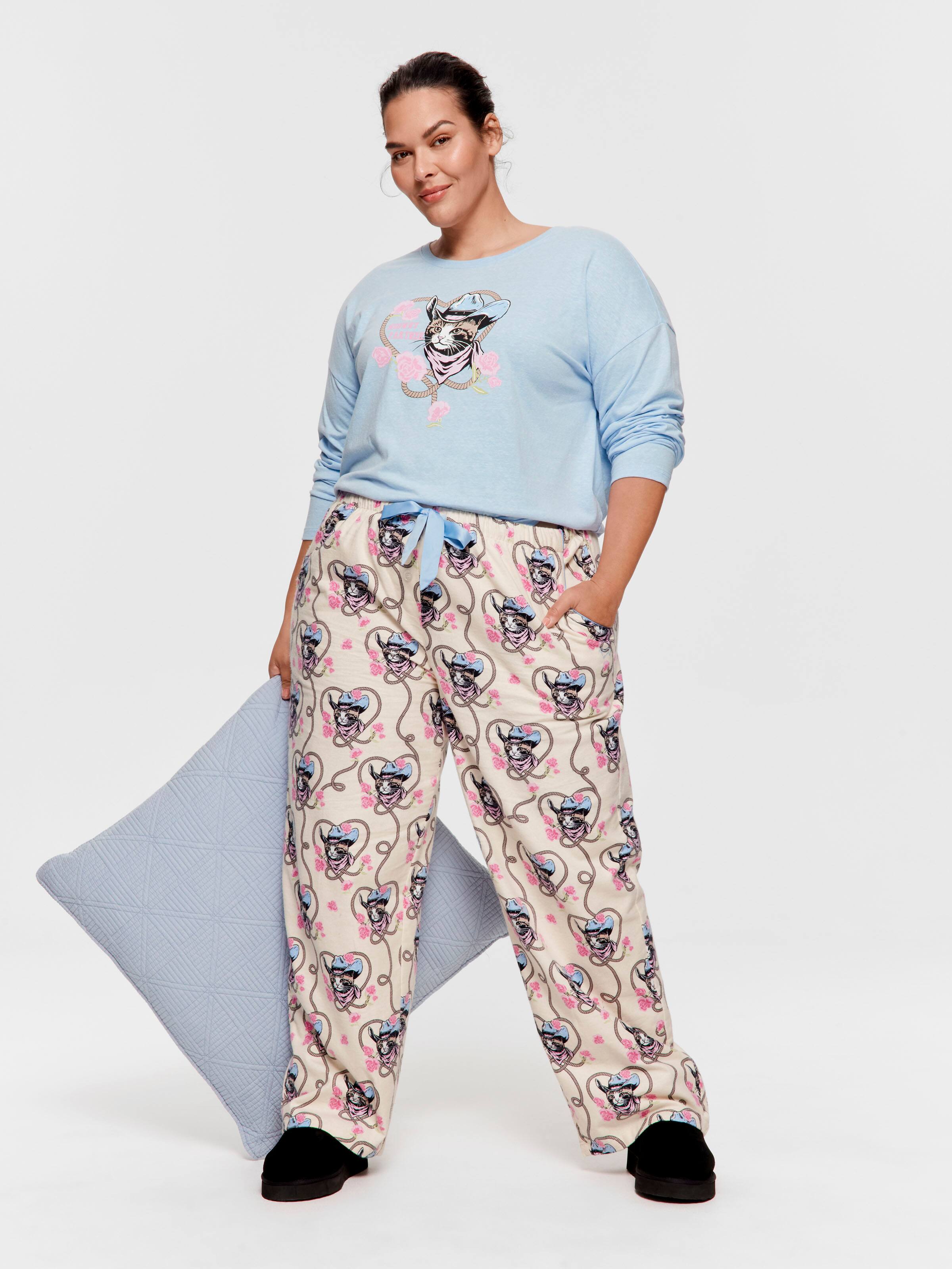 P.A. Plus Cowboy Kitty Flannelette Classic Pj Pant