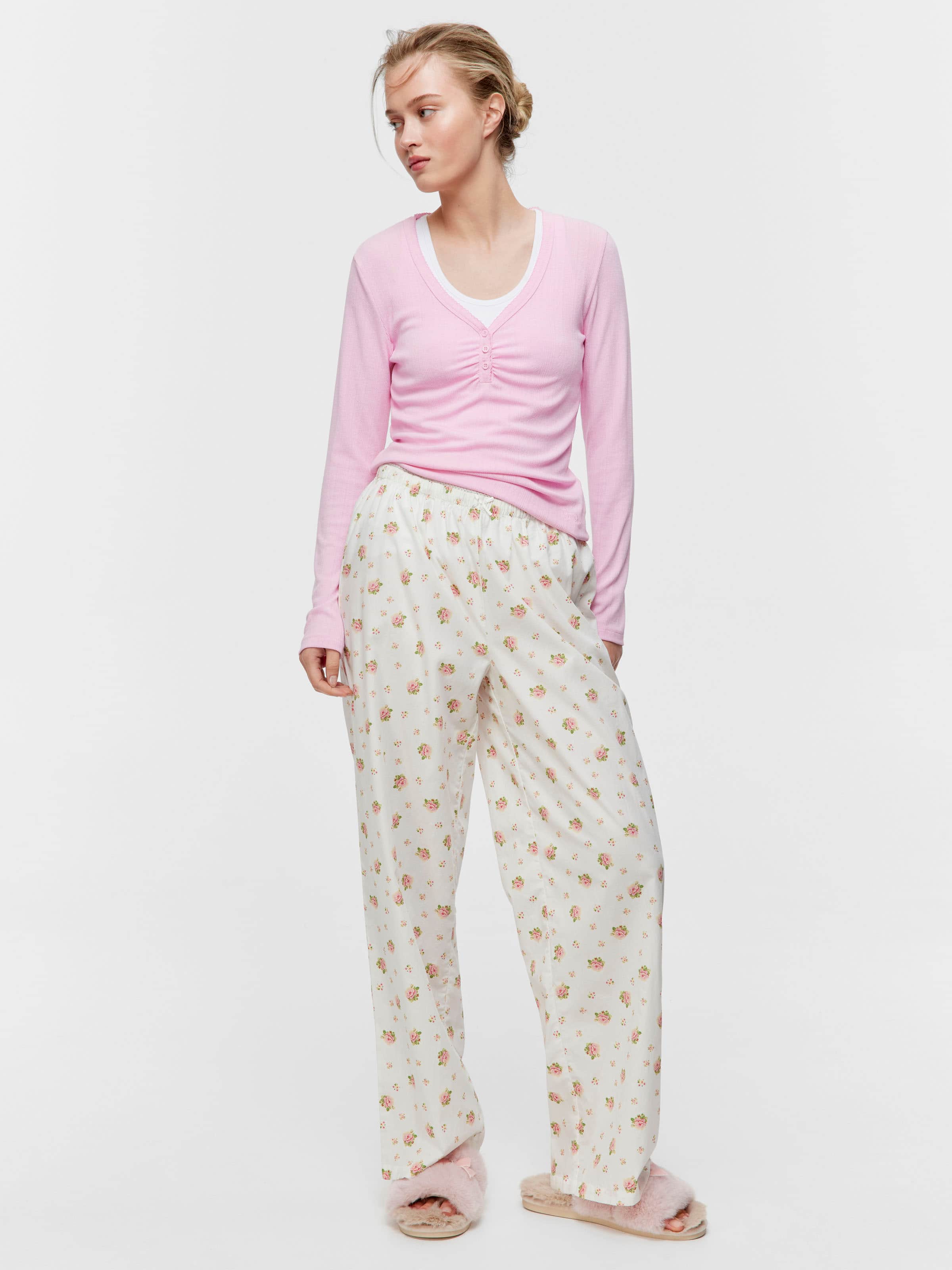 Ditsy Floral 100% Cotton Classic Pj Pant