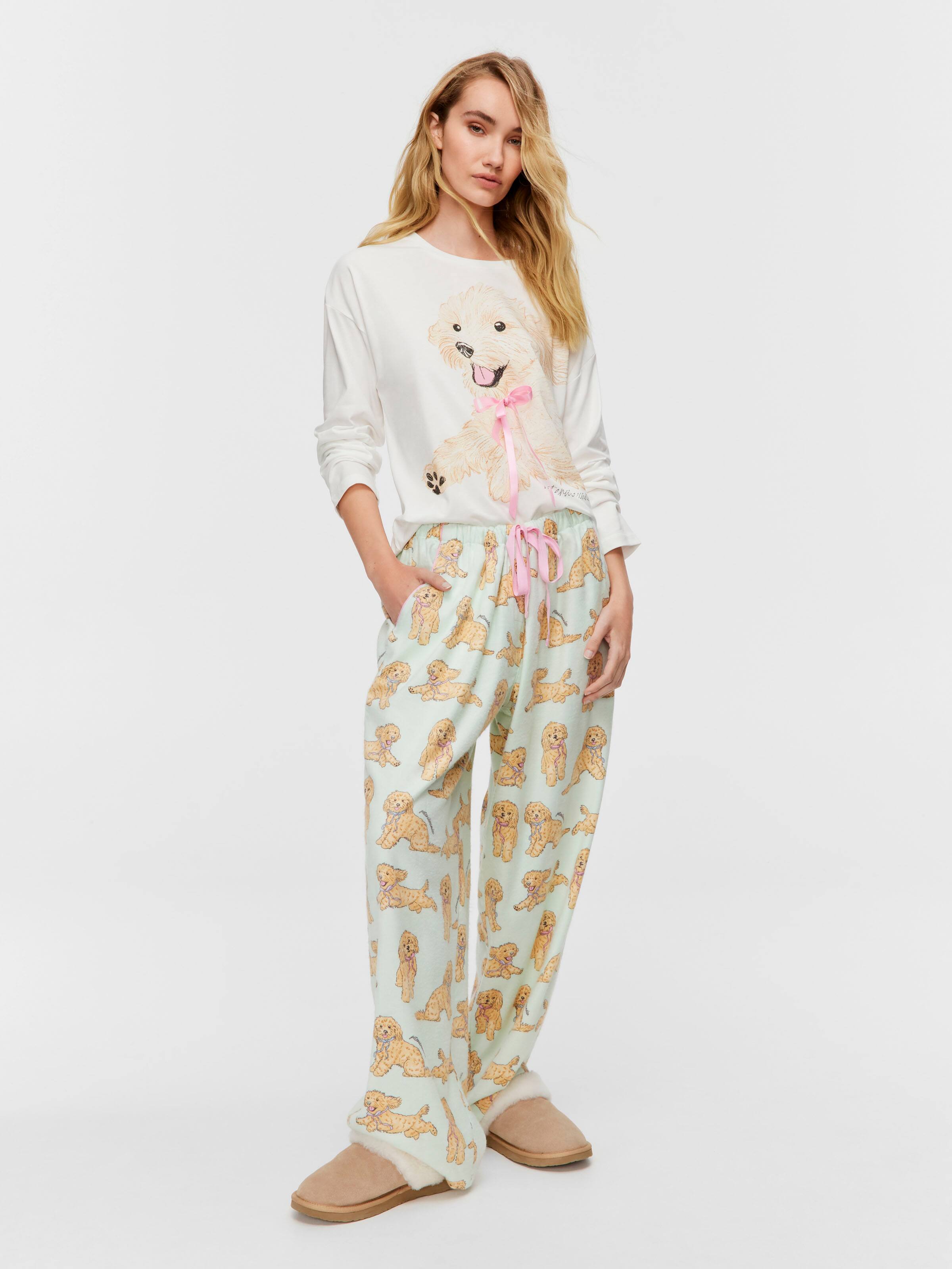 Groodle Bamboo Flannelette Classic Pj Pant