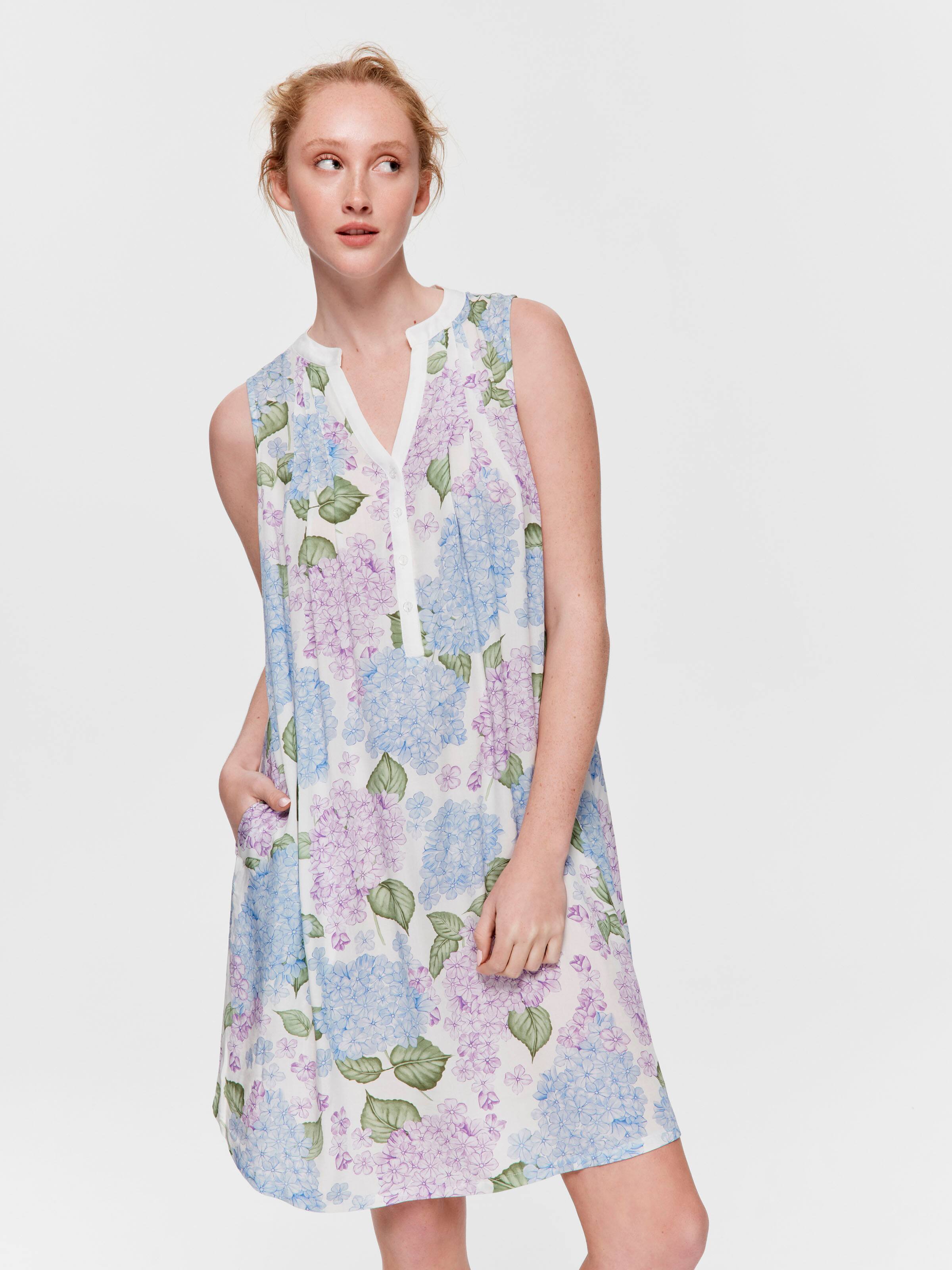 Hydrangea Henley Nightie