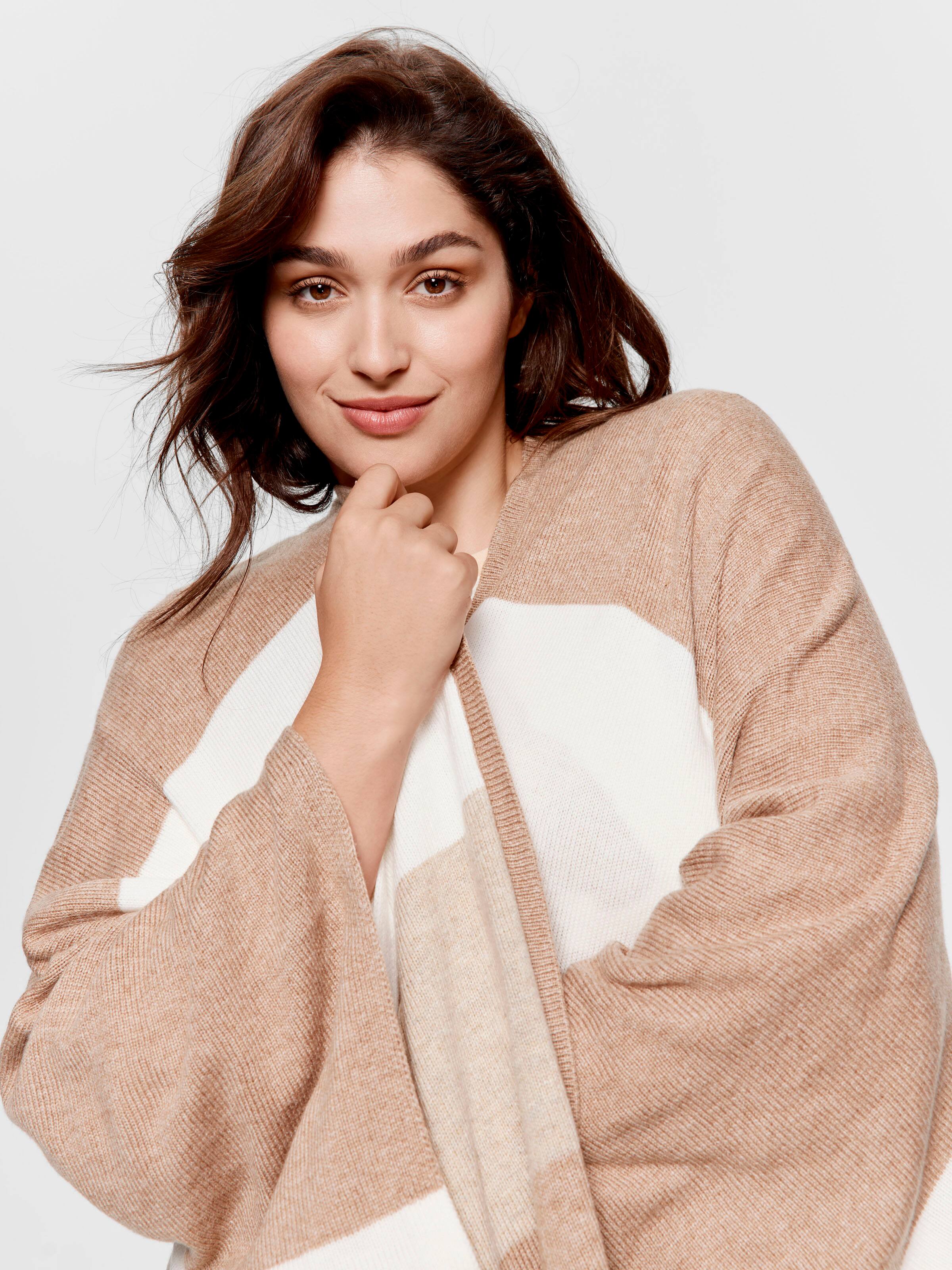 Image for P.A. Plus Stripe Poncho from Peter Alexander