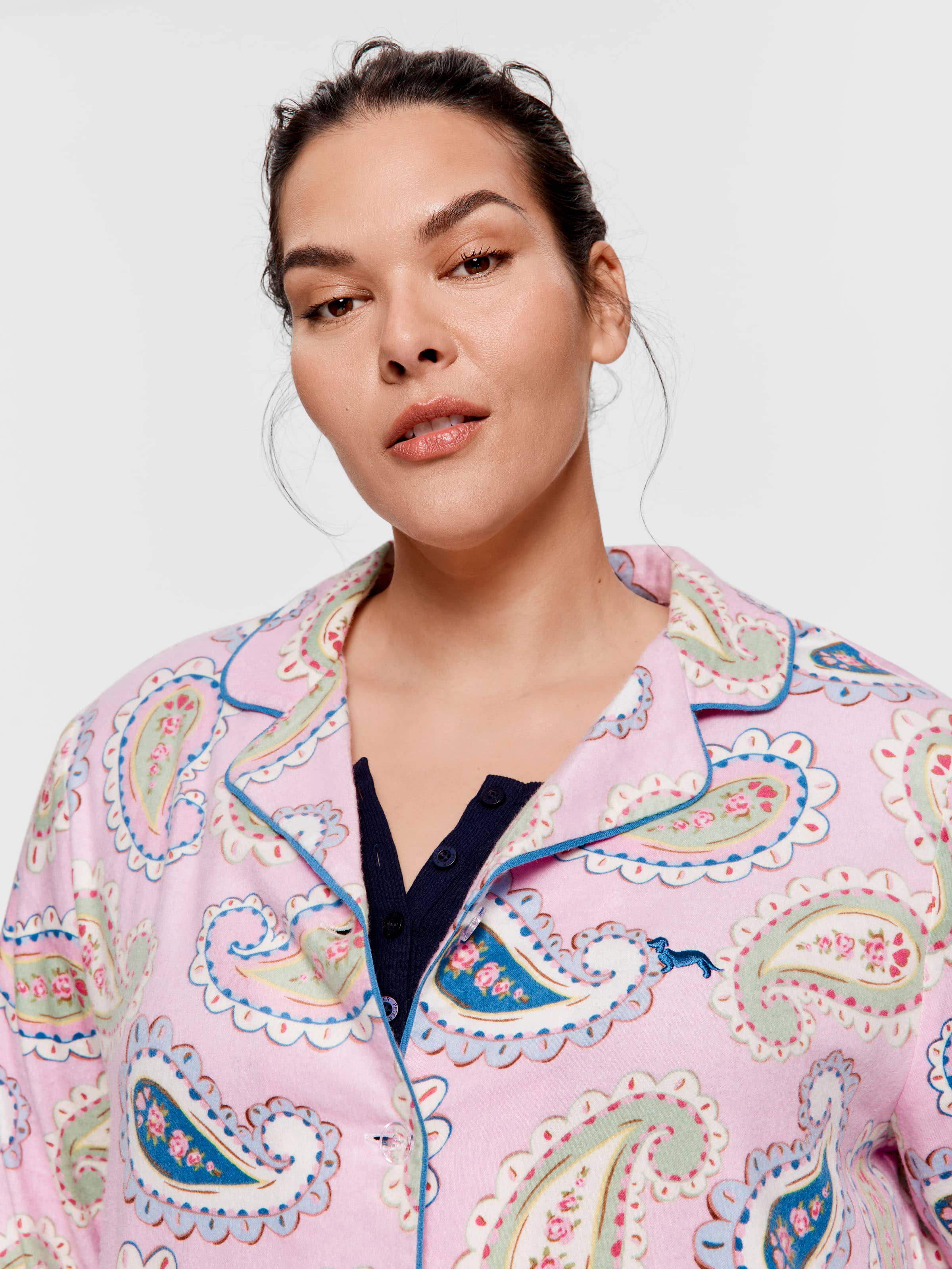 Image for P.A. Plus Cowgirl Paisley Bamboo Flannelette Classic Pj Set from Peter Alexander