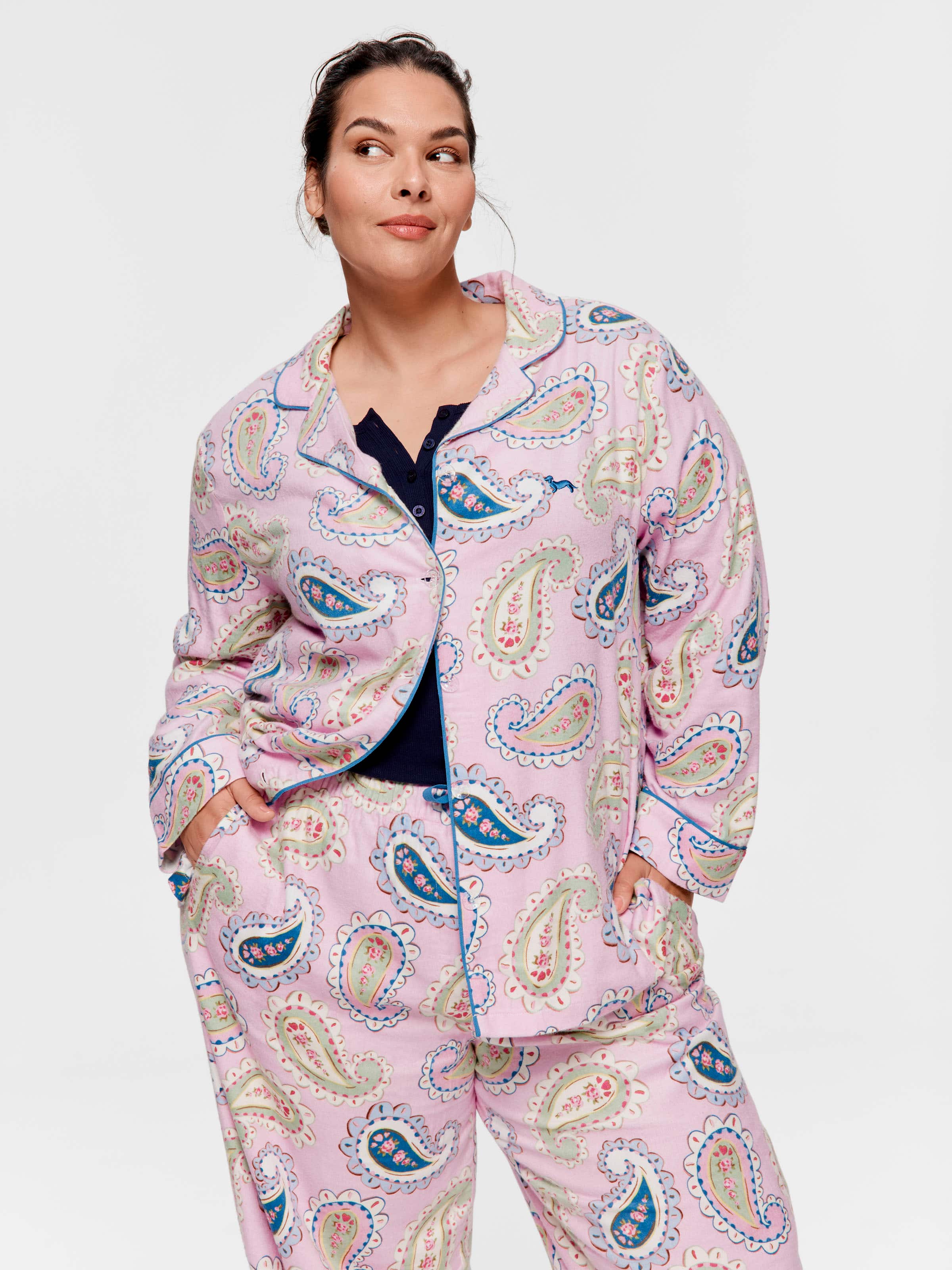 Image for P.A. Plus Cowgirl Paisley Bamboo Flannelette Classic Pj Set from Peter Alexander