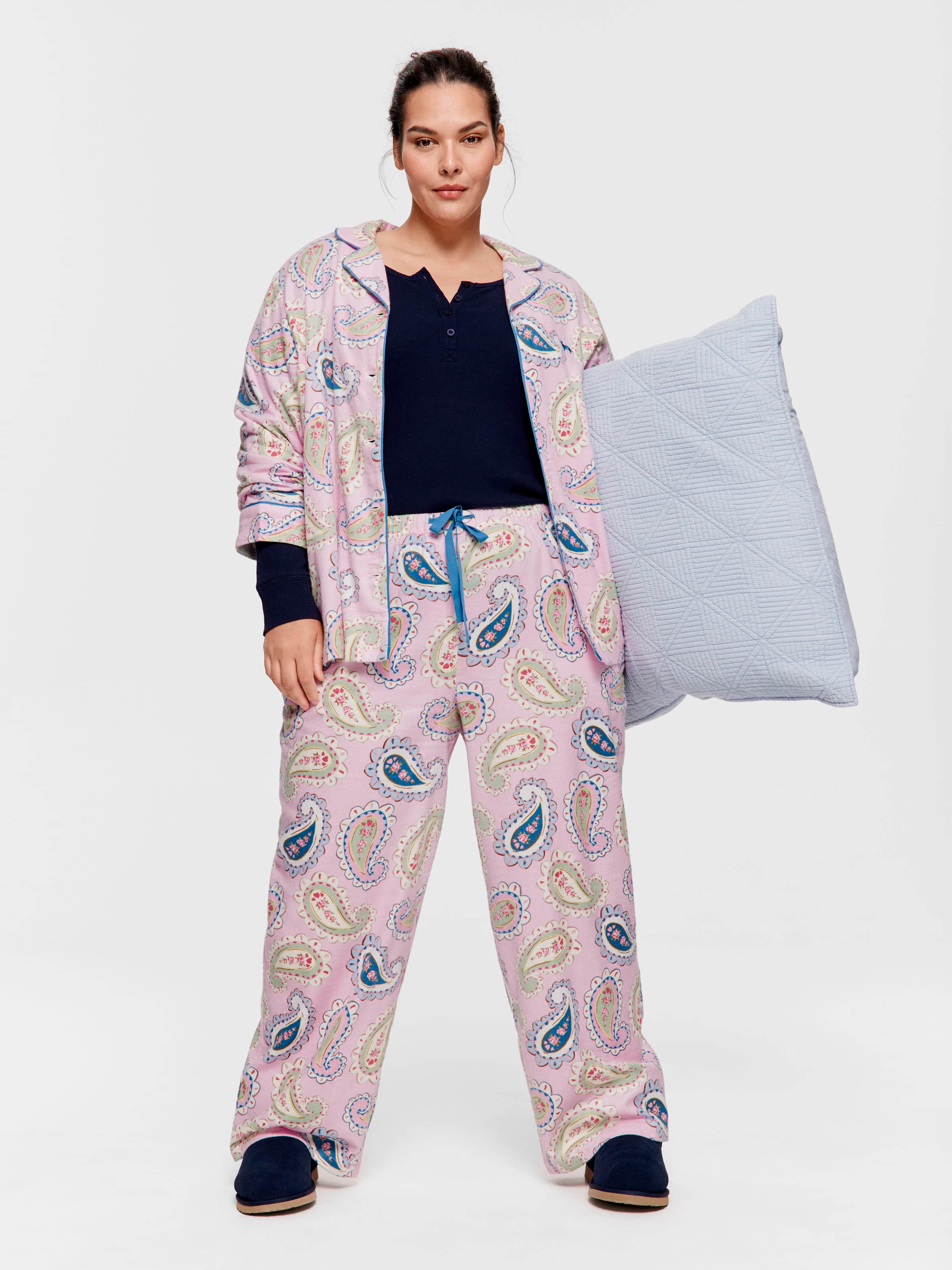 Image for P.A. Plus Cowgirl Paisley Bamboo Flannelette Classic Pj Set from Peter Alexander