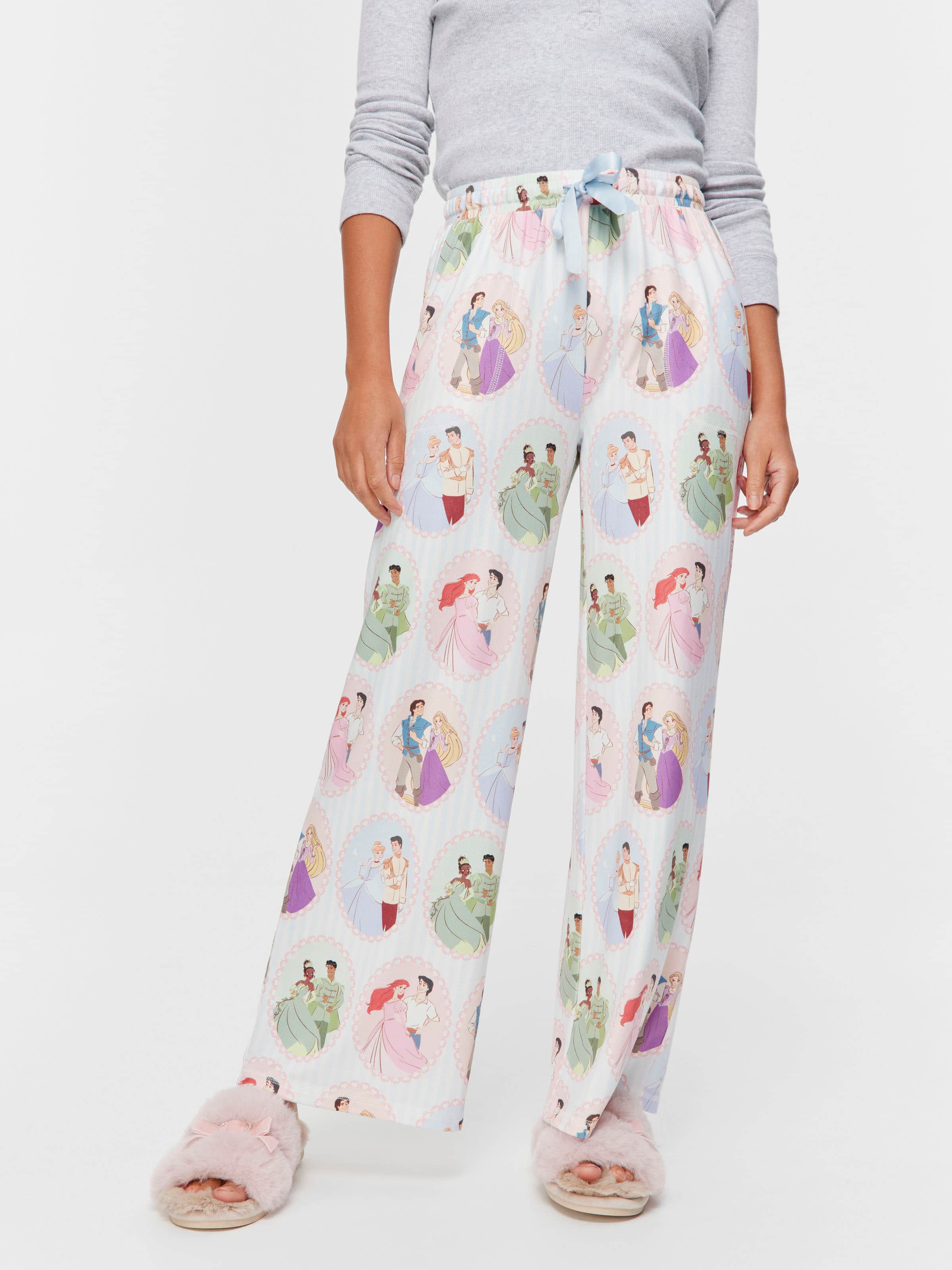 Disney Princess Plush Wide Leg Pj Pant