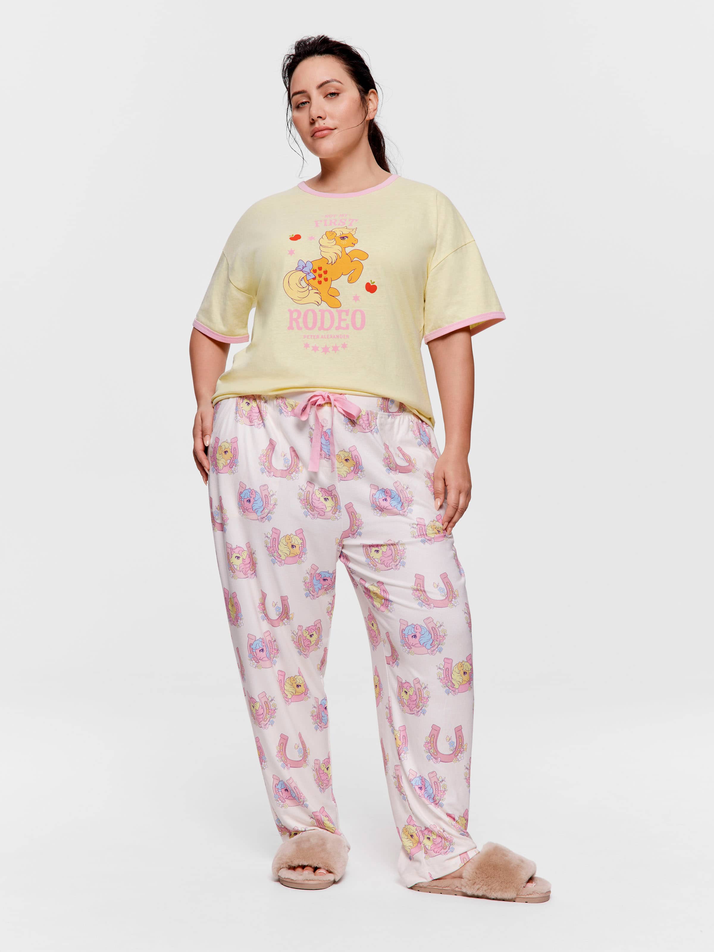 P.A. Plus My Little Pony Rodeo Plush Tapered Pj Pant