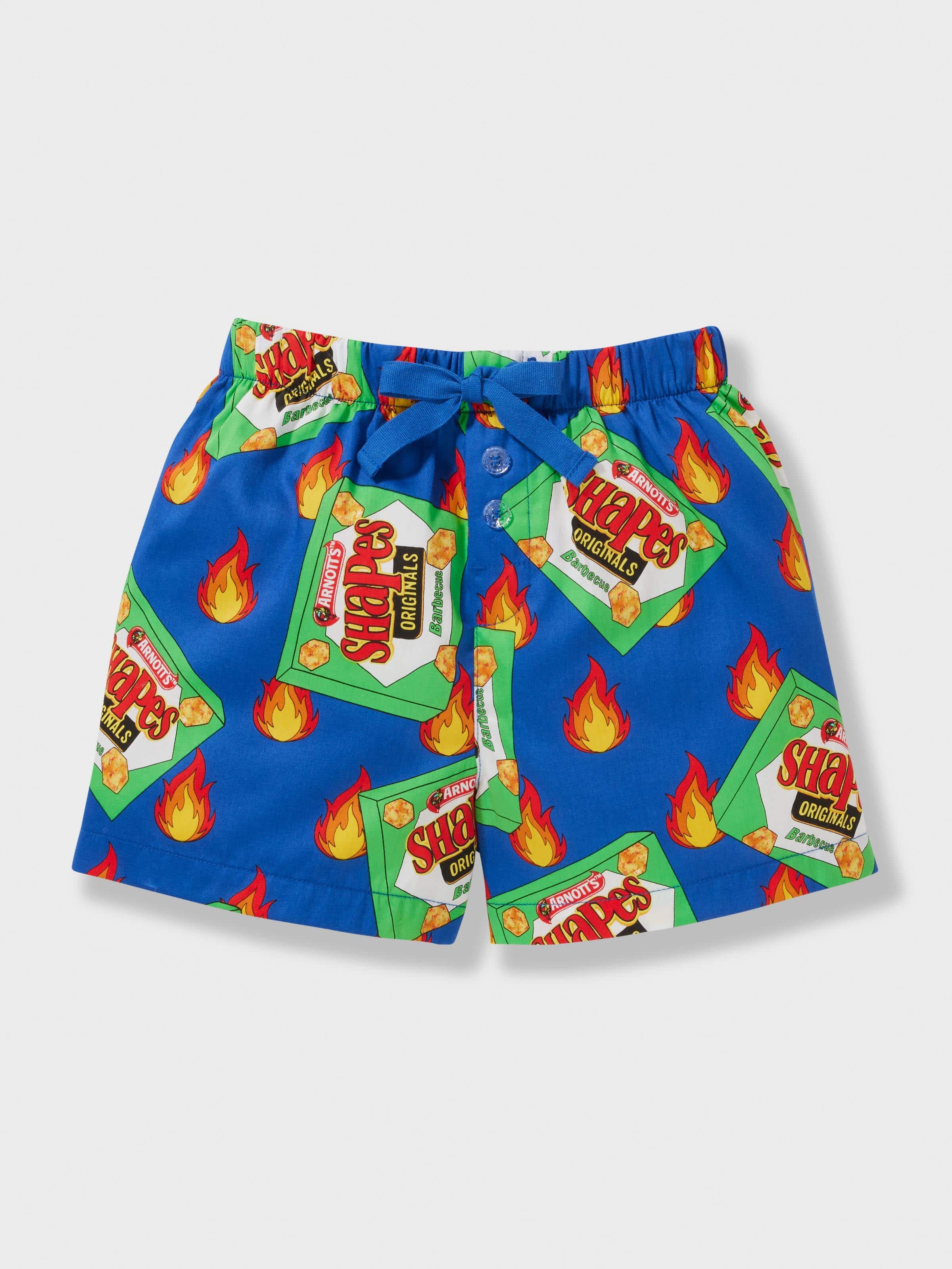 Jnr Boys Arnott's Barbecue Shapes 100% Cotton Short Pj Set