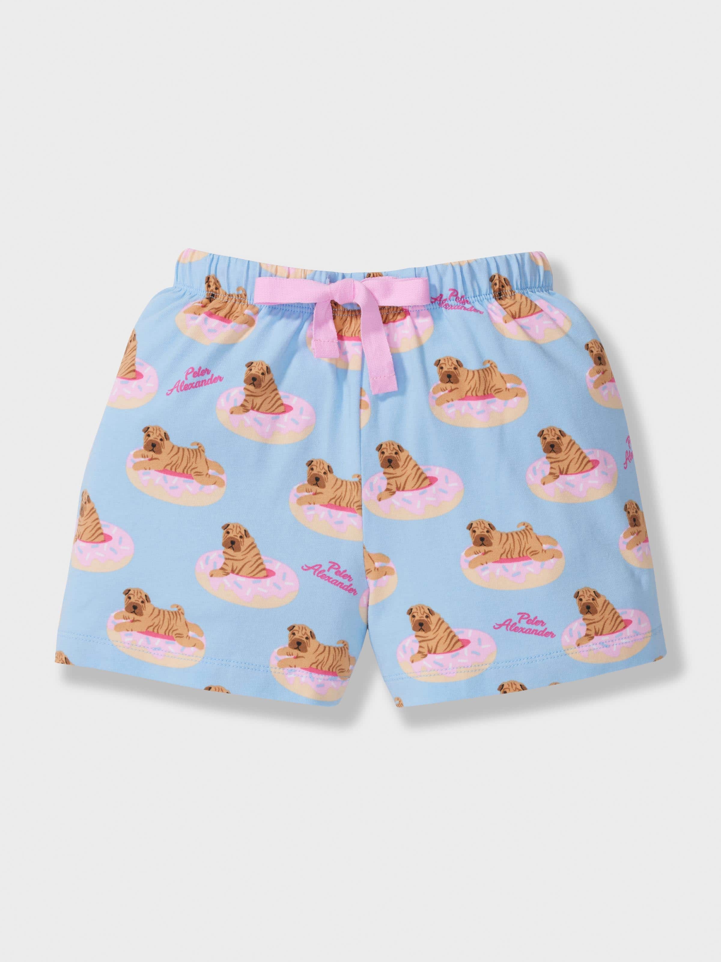 Jnr Girls Donut Dog Short Pj Set