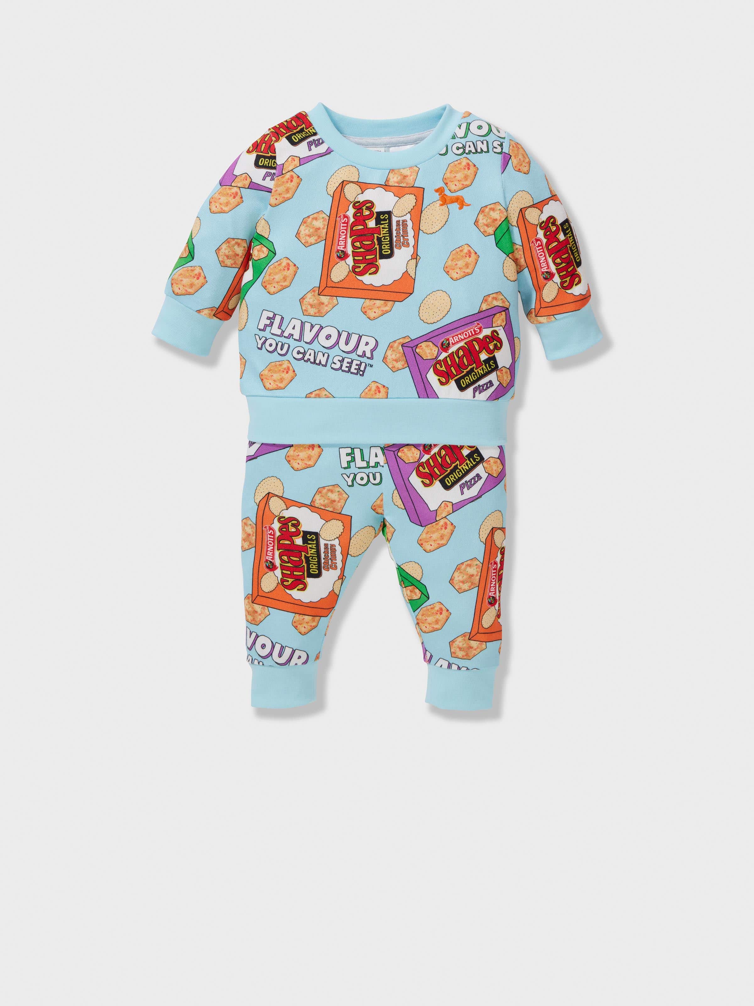 Baby Arnott's Shapes Plush Long Pj Set