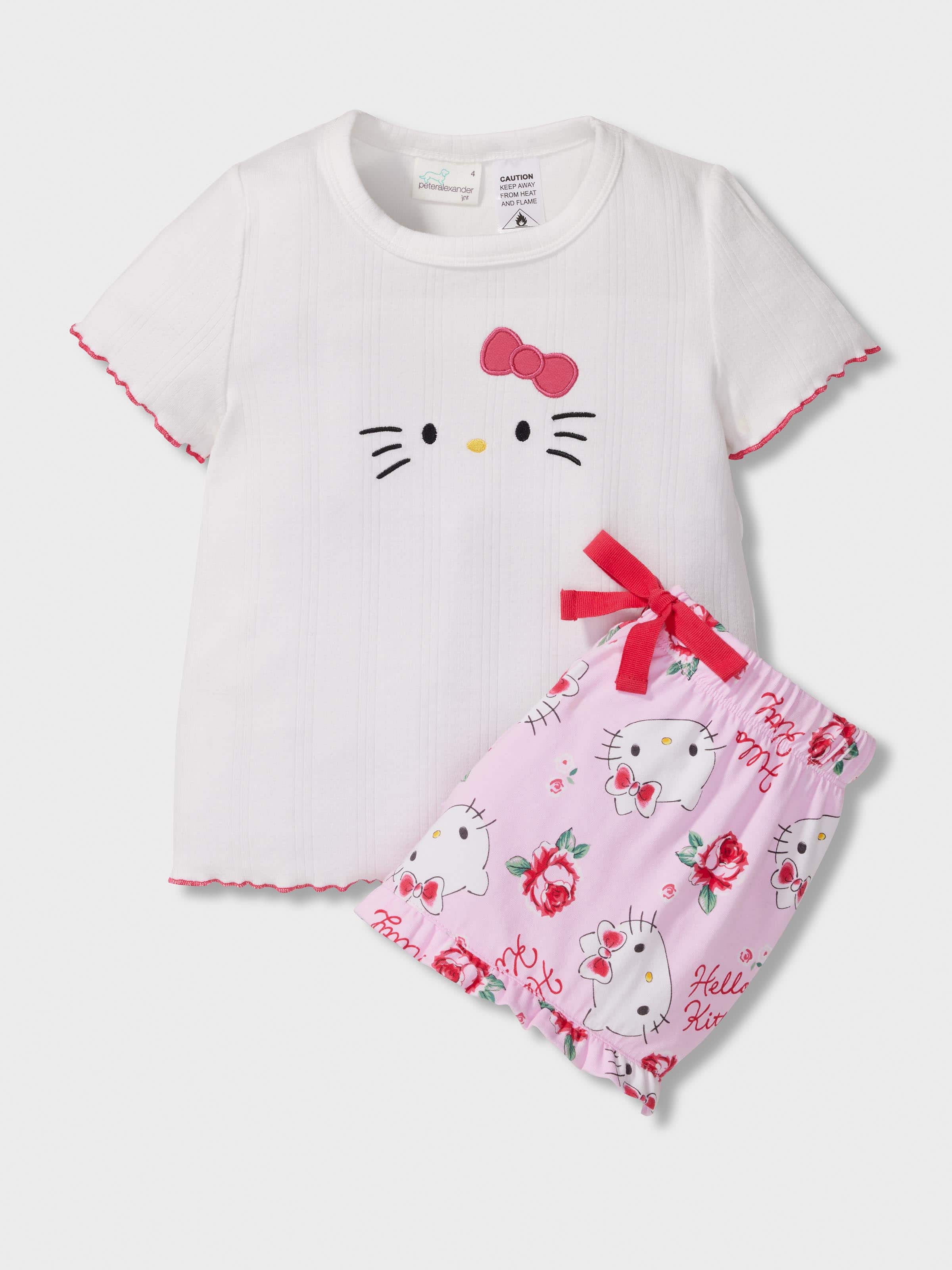 Girls Hello Kitty Short Pj Set