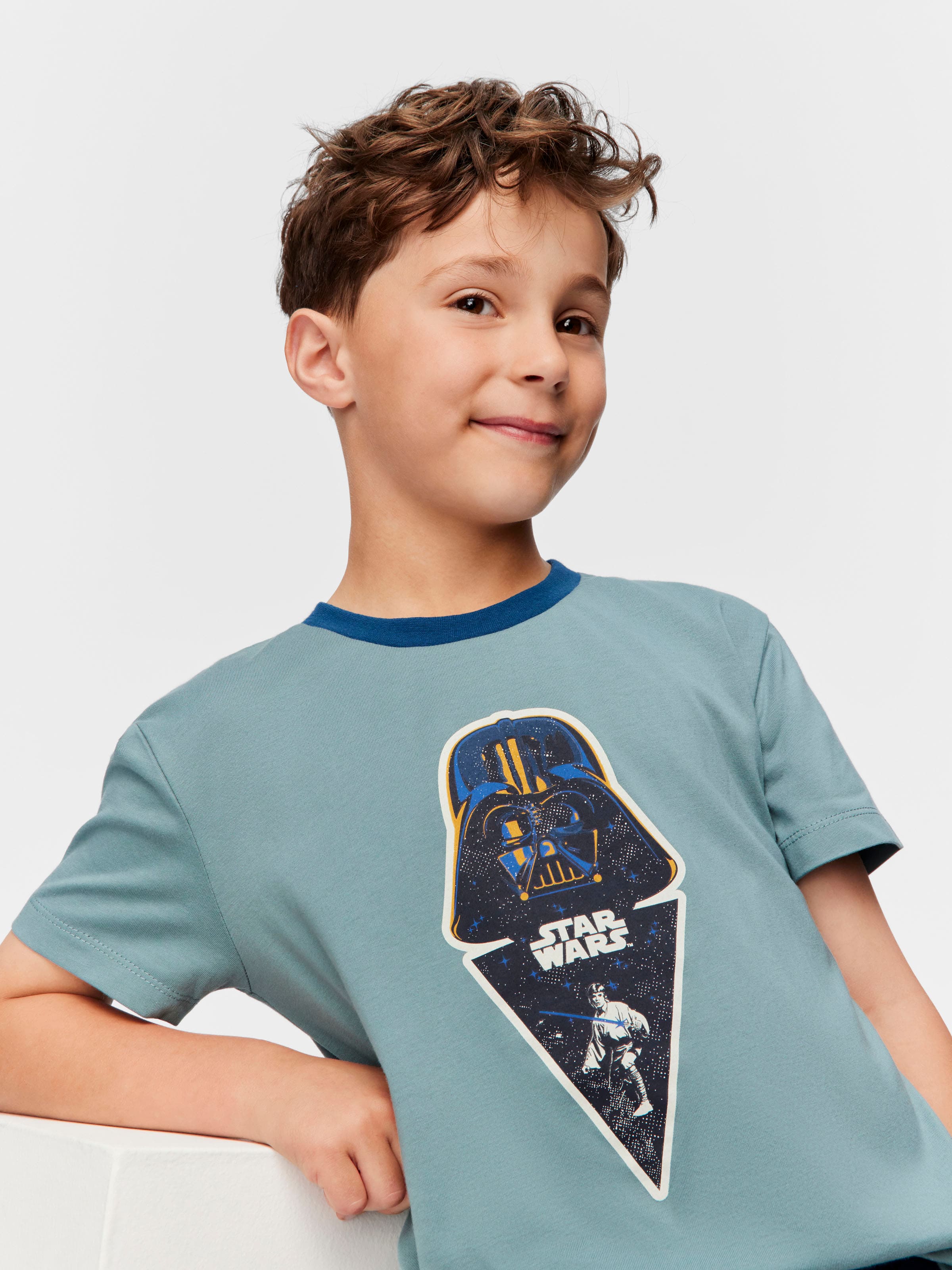 Image for Jnr Boys Star Wars Short Pj Set from Peter Alexander