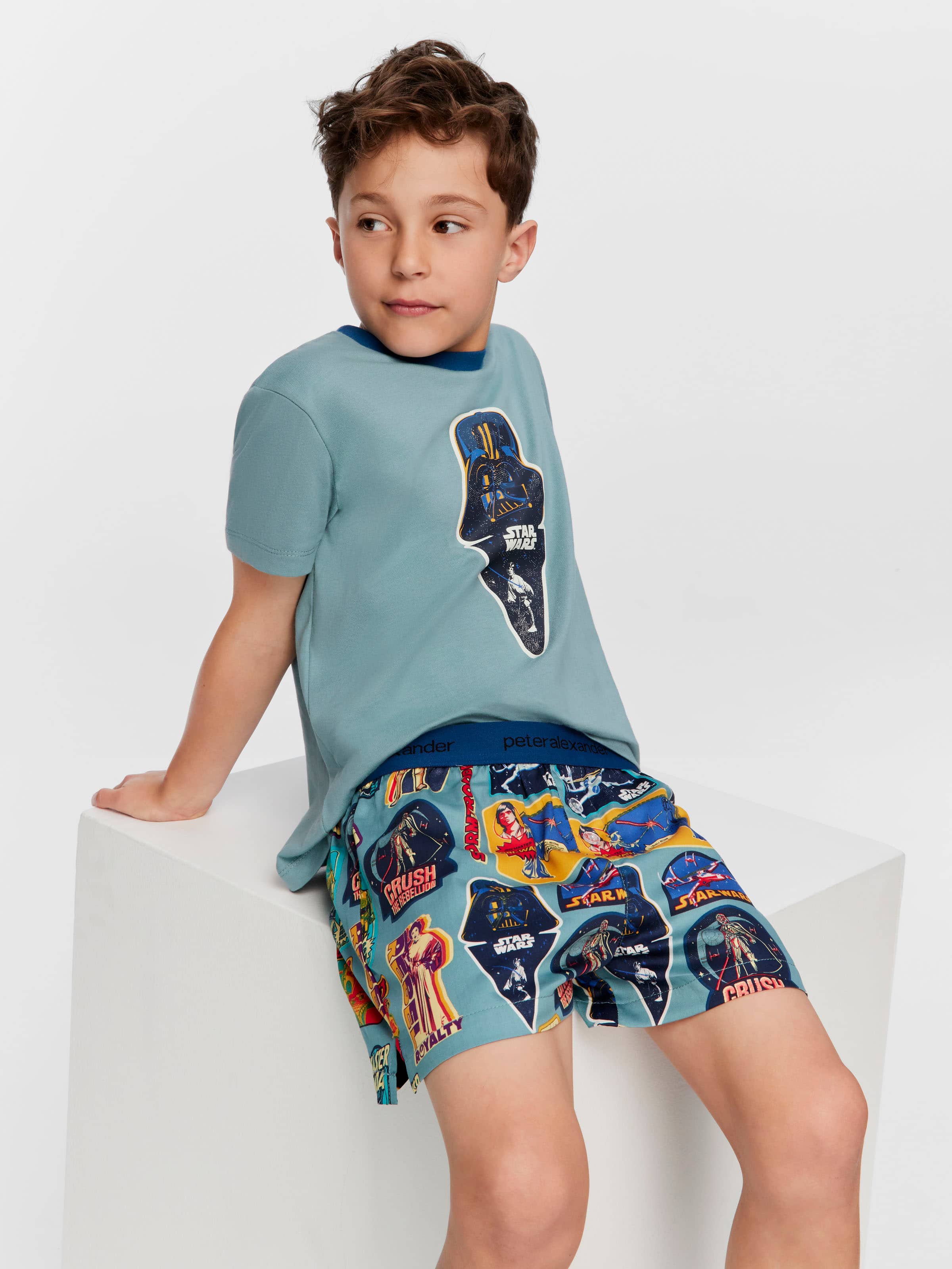 Image for Jnr Boys Star Wars Short Pj Set from Peter Alexander