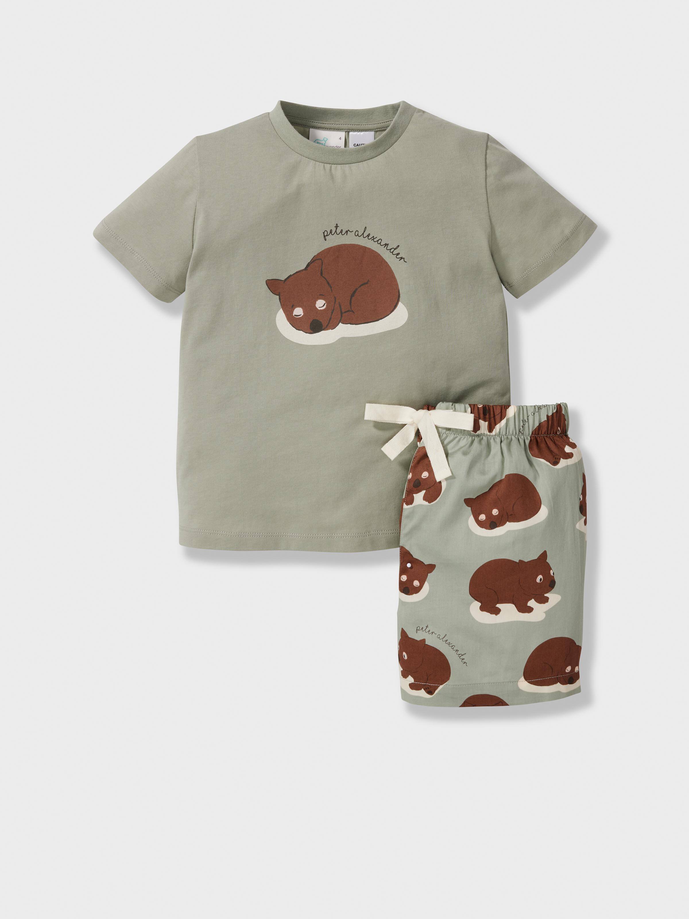 Jnr Boys Wombat Short Pj Set