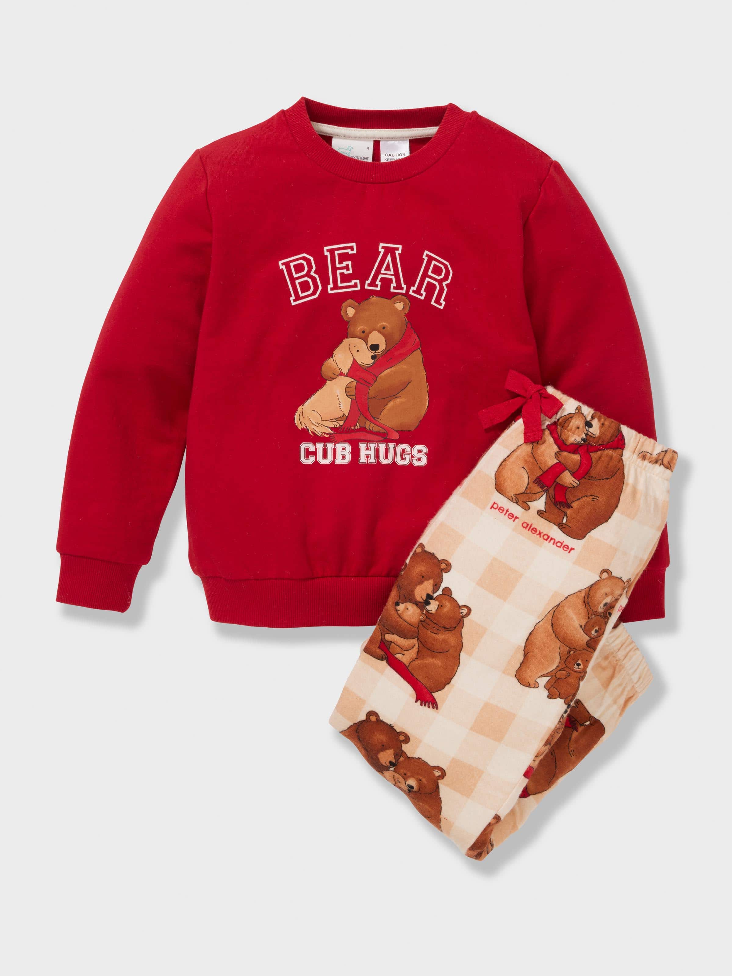 Kids Bear Cub Long Pj Set