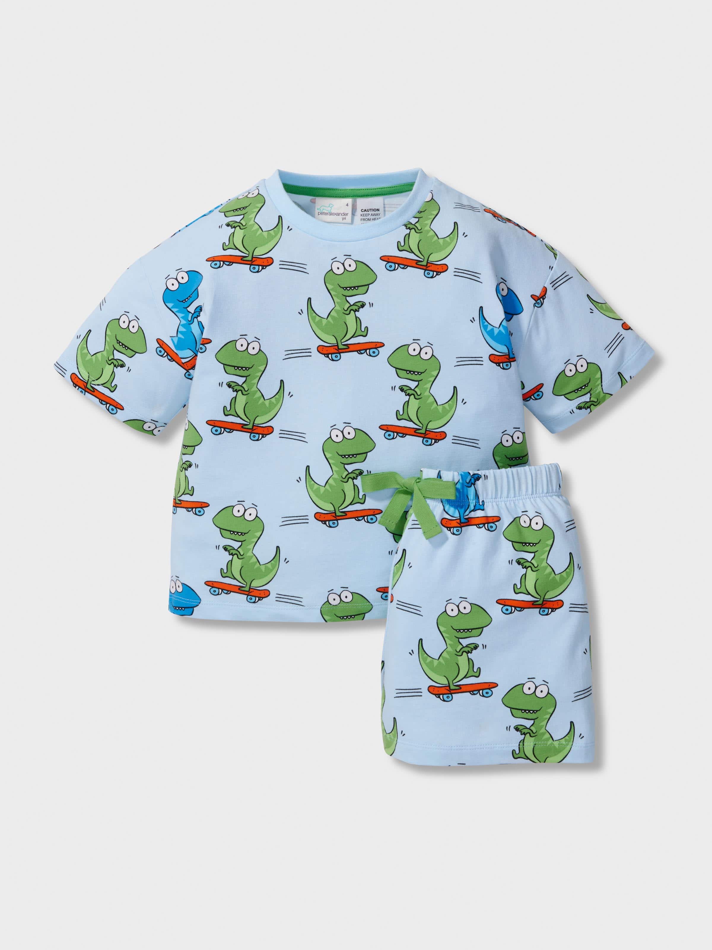 Jnr Boys Dino-Skater Short Pj Set