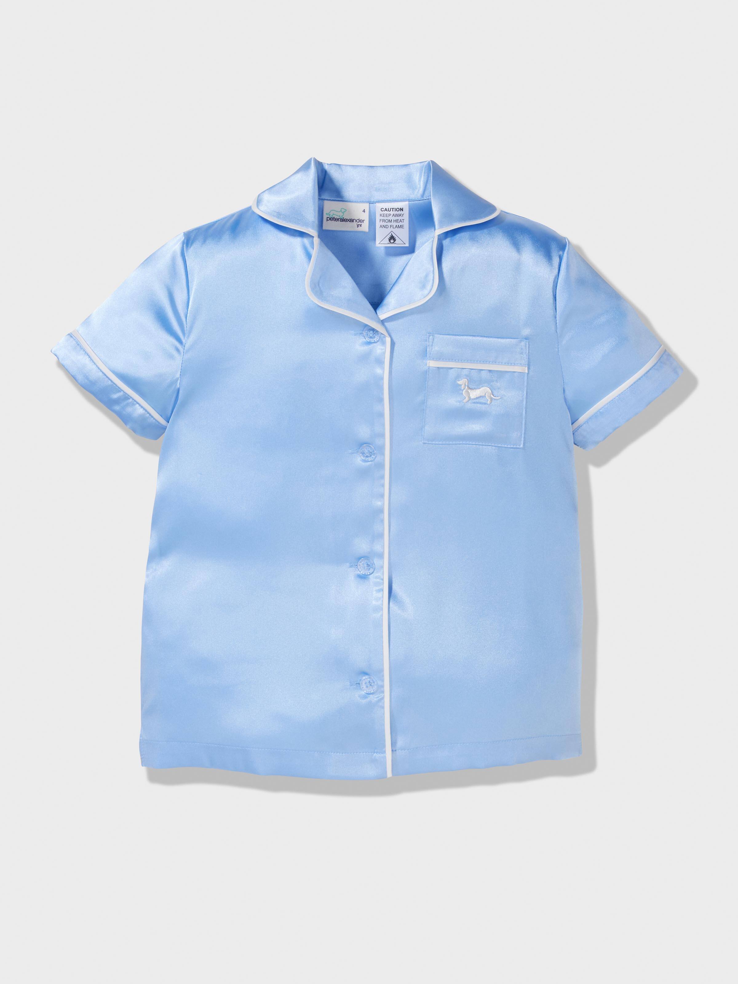 Image for Jnr Girls Classic Satin Cornflower Pj Set from Peter Alexander