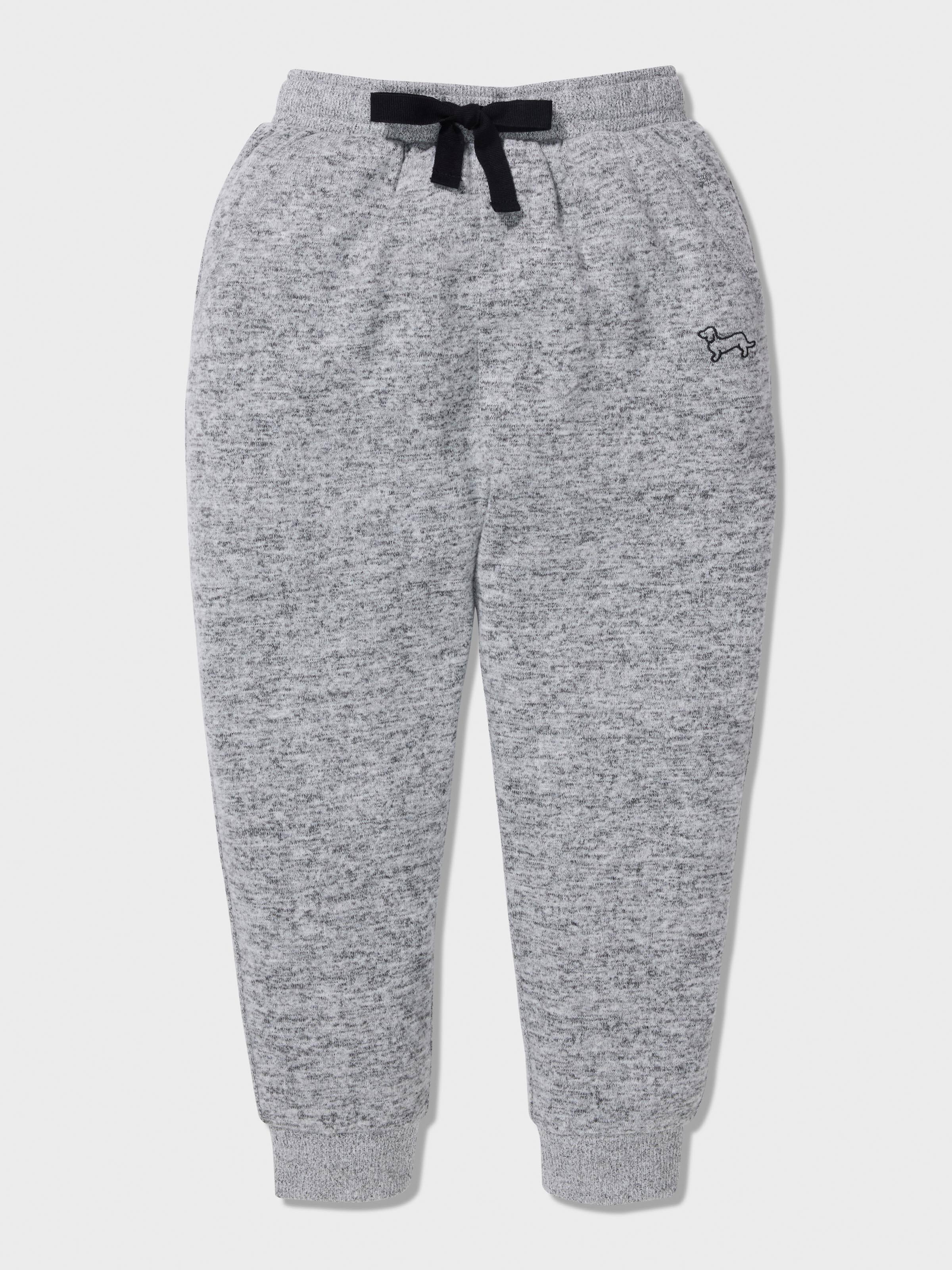 Jnr Boys Fuzzy Grey Pj Set