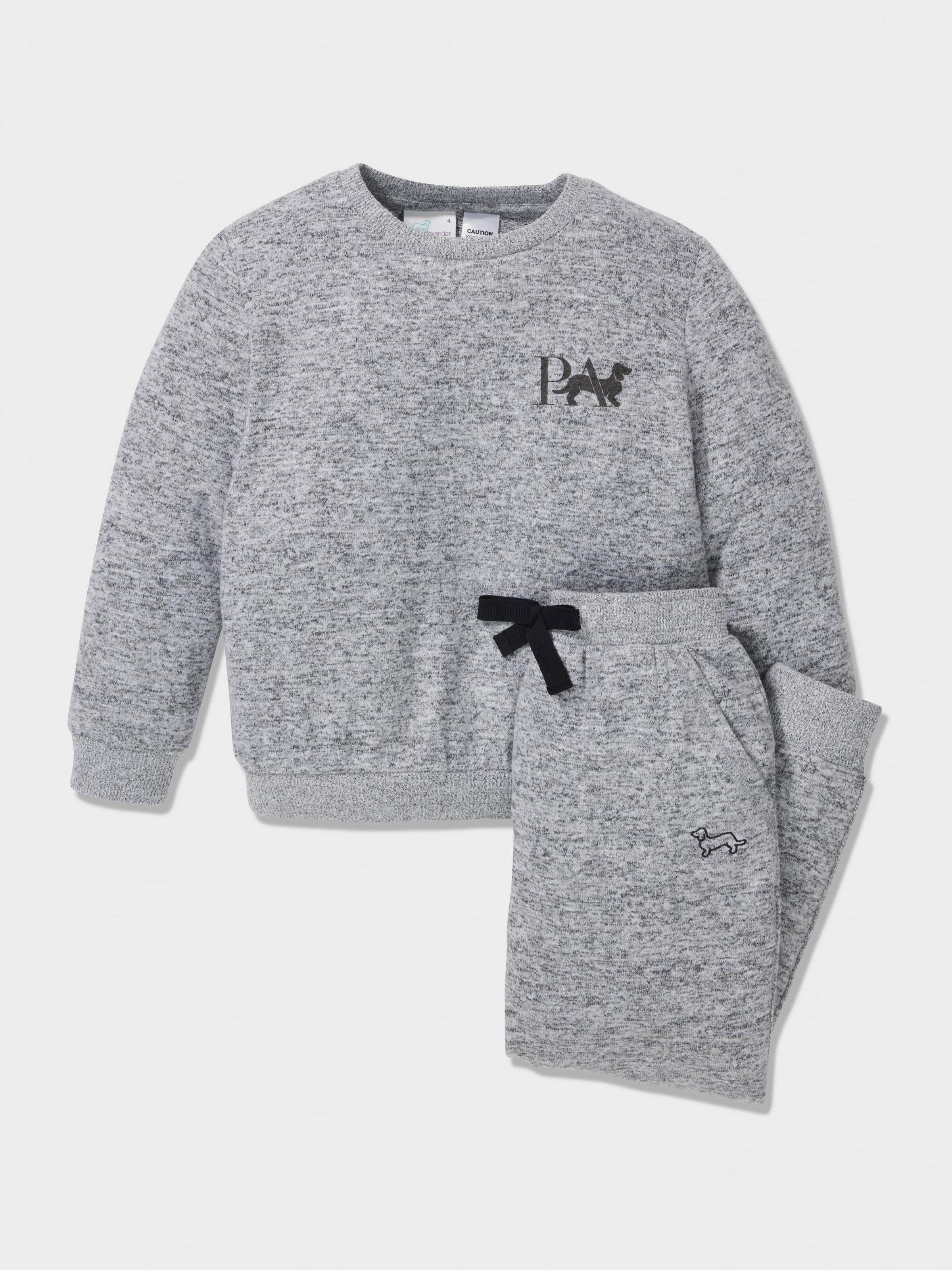Image for Boys Fuzzy Grey Pj Set from Peter Alexander