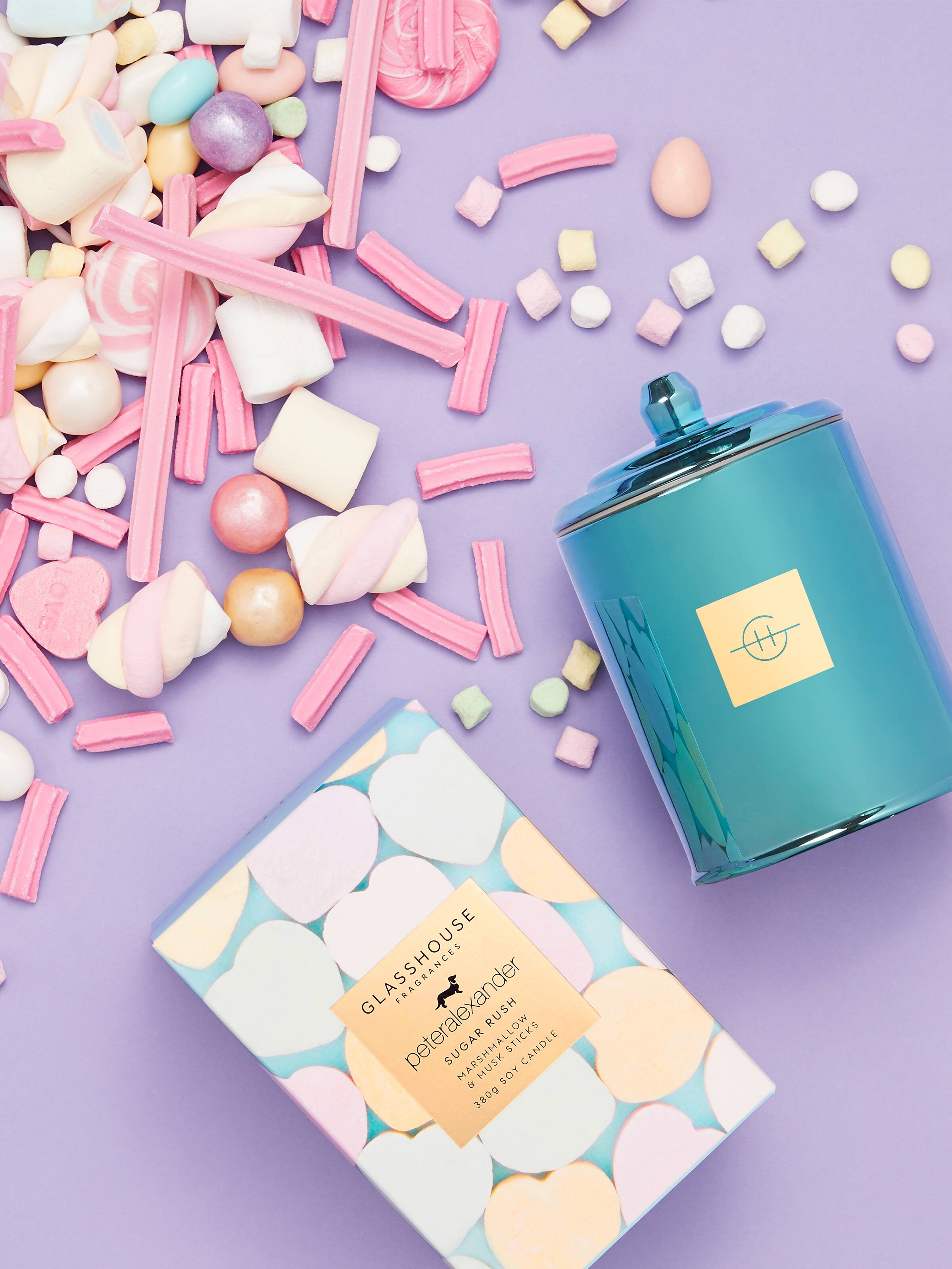Glasshouse Fragrances Limited Edition Sugar Rush Candle 380G