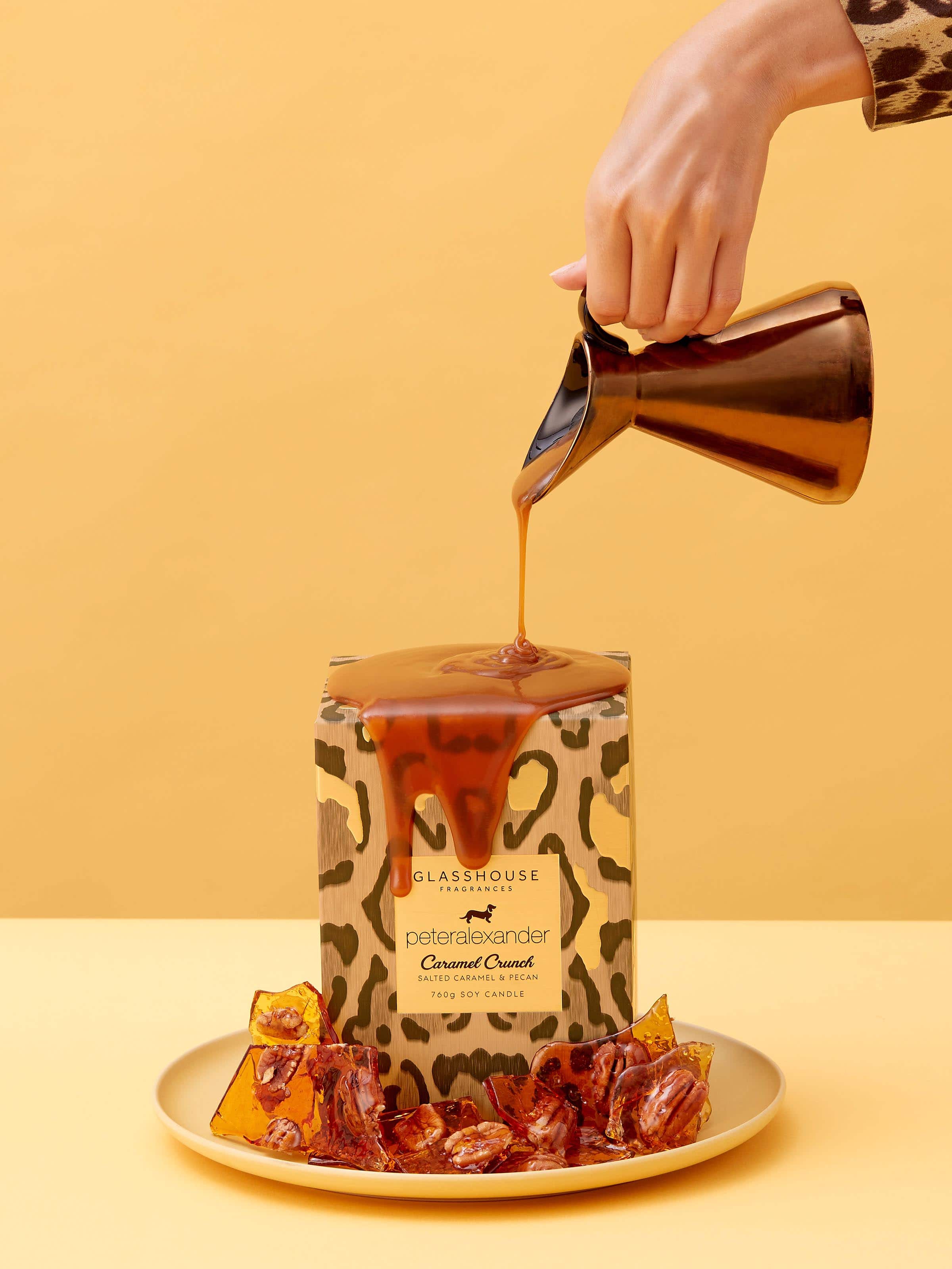 Glasshouse Fragrances Caramel Crunch Candle 380G