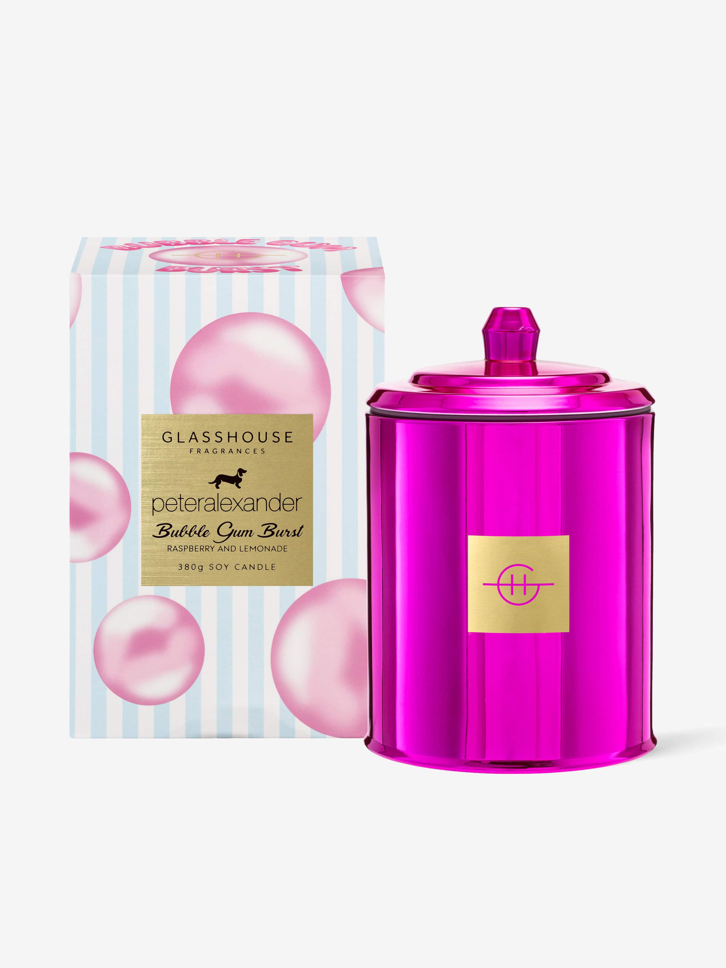Glasshouse Fragrances Bubble Gum Burst 380G Candle