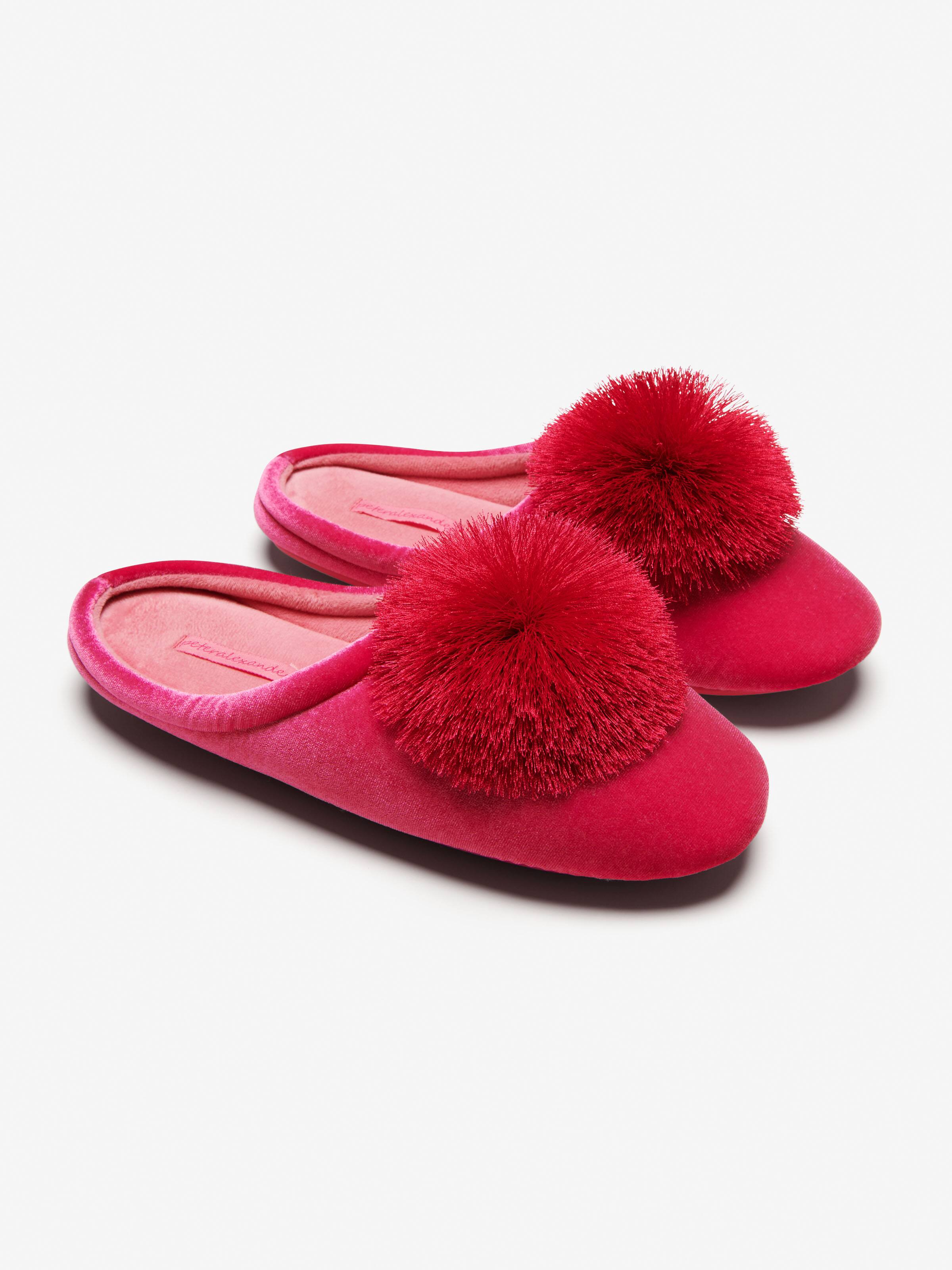 Ruby Velvet Slipper