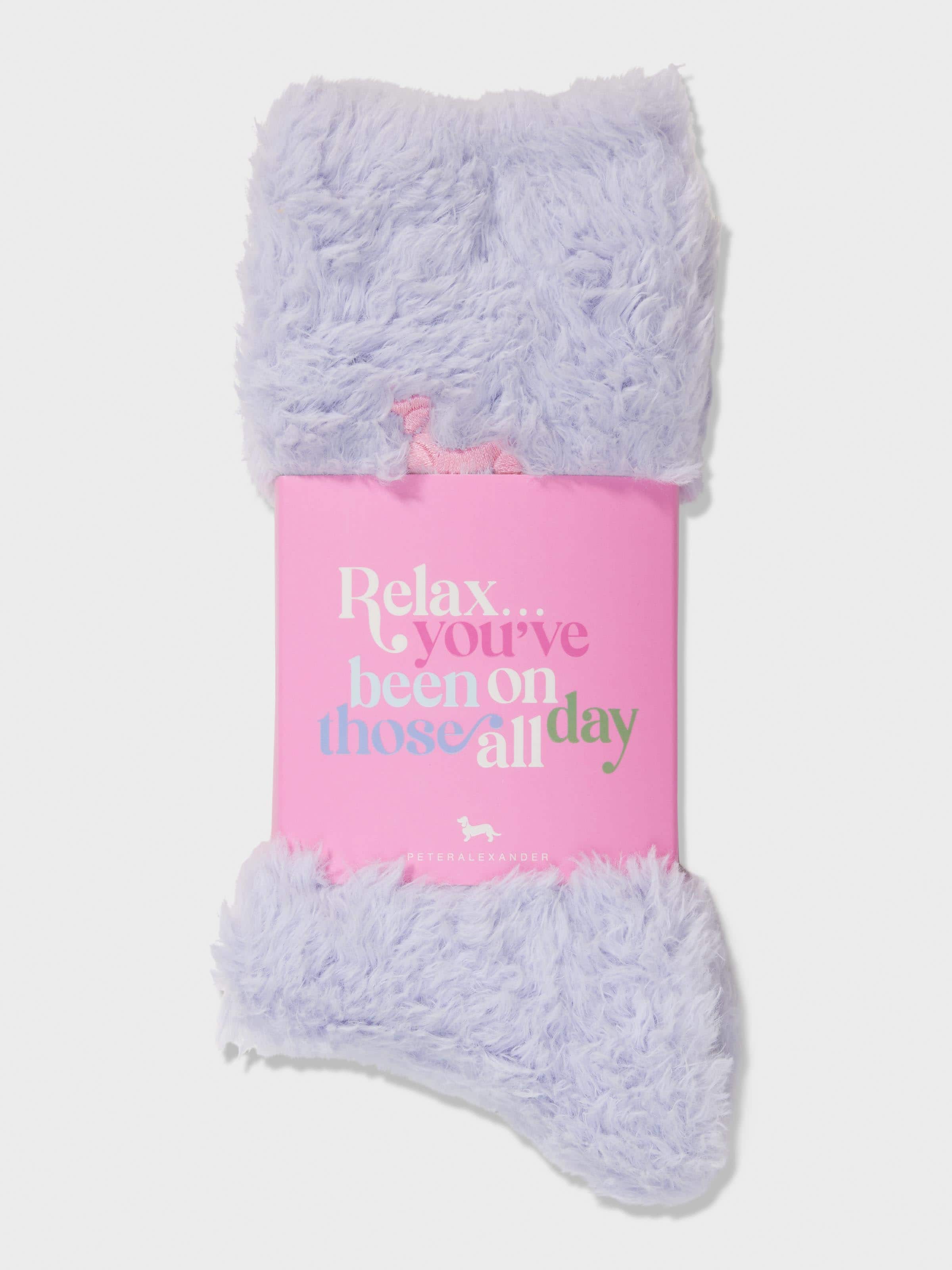 Image for Lilac Cuddle Sock from Peter Alexander