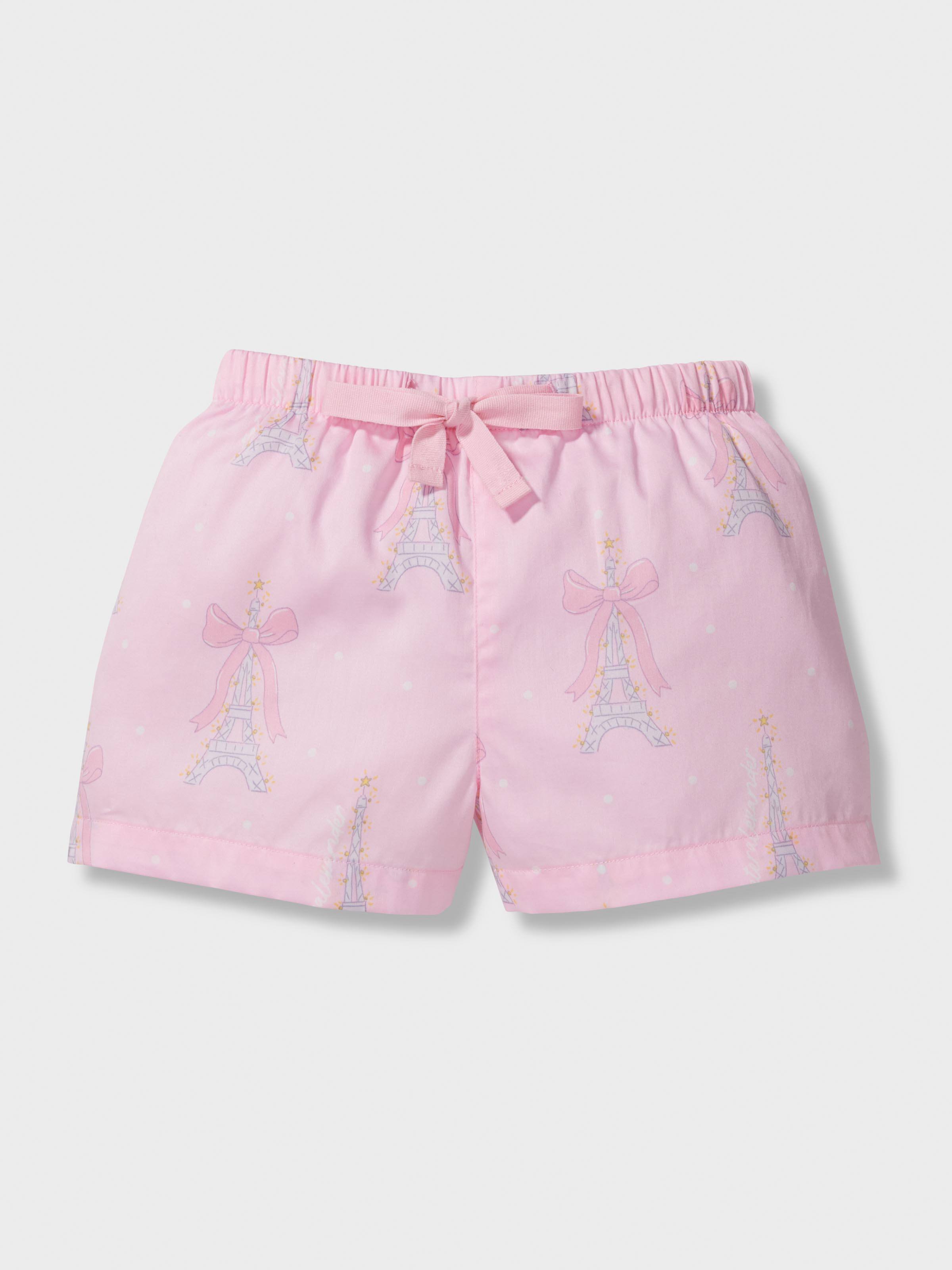Girls Paris Classic Shortie Pj Set