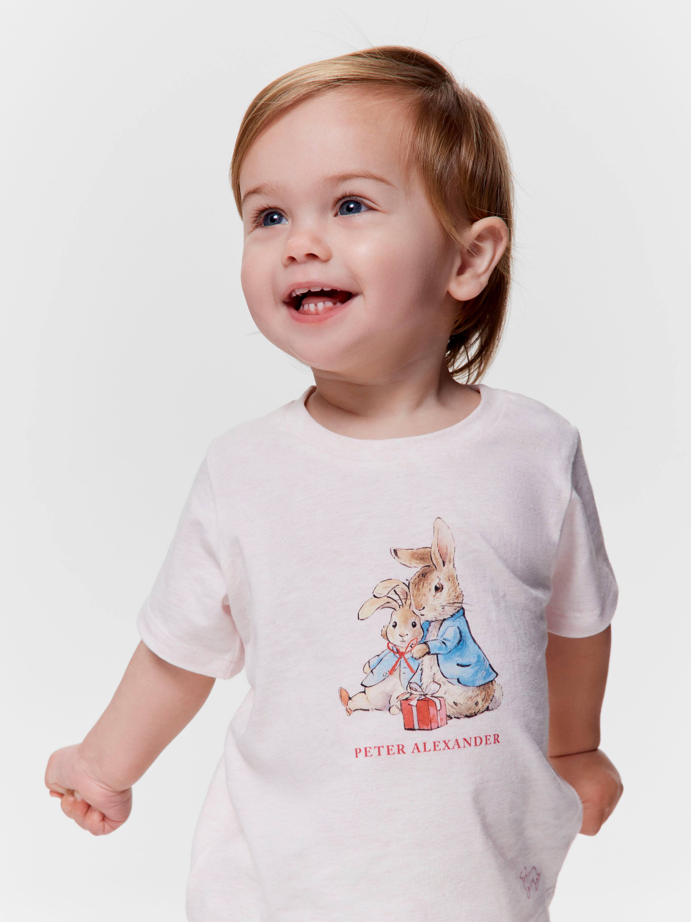 Baby Girl Peter Rabbit Christmas 100% Cotton Short Pj Set