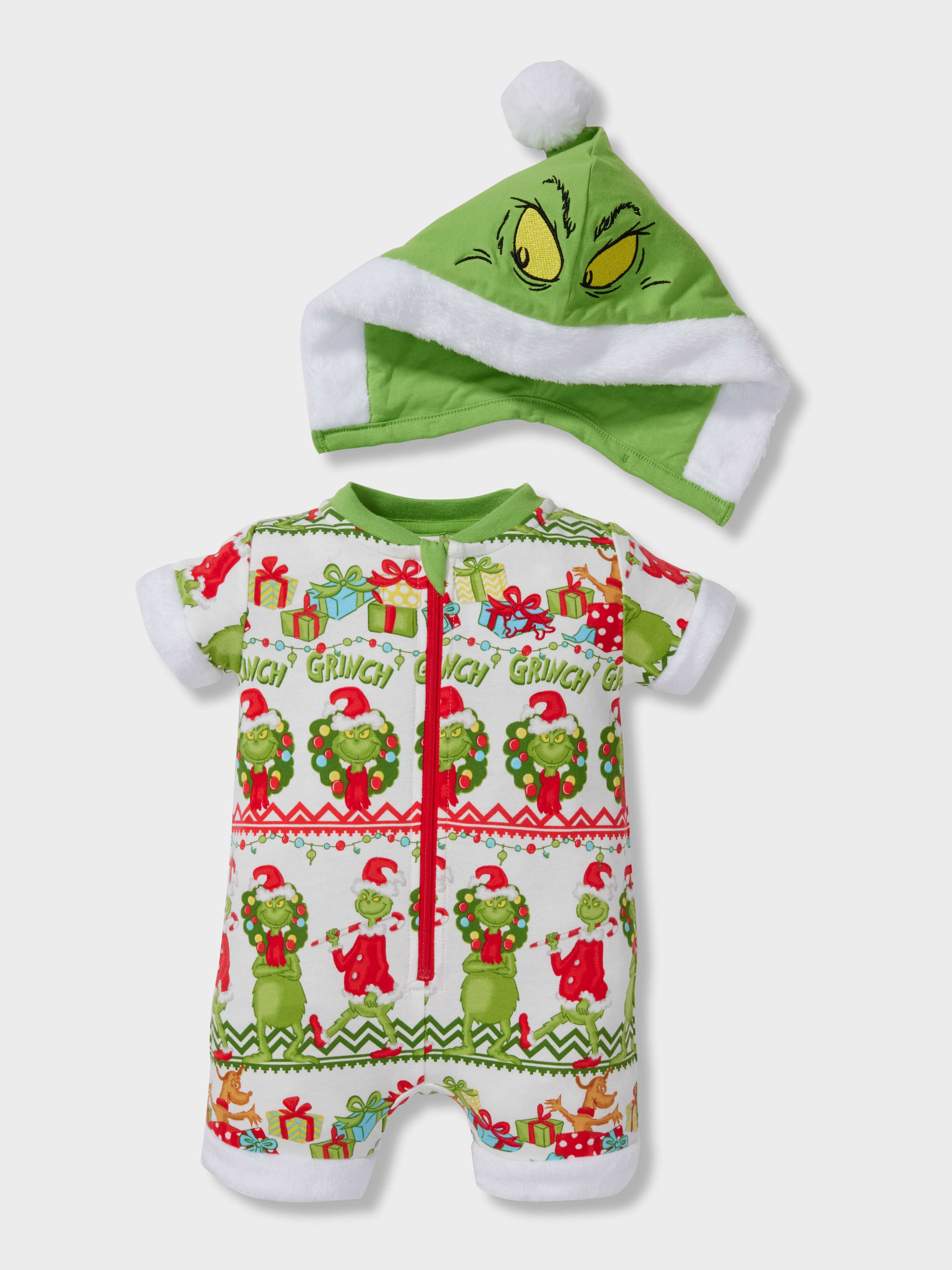Baby The Grinch Fair Isle Onesie