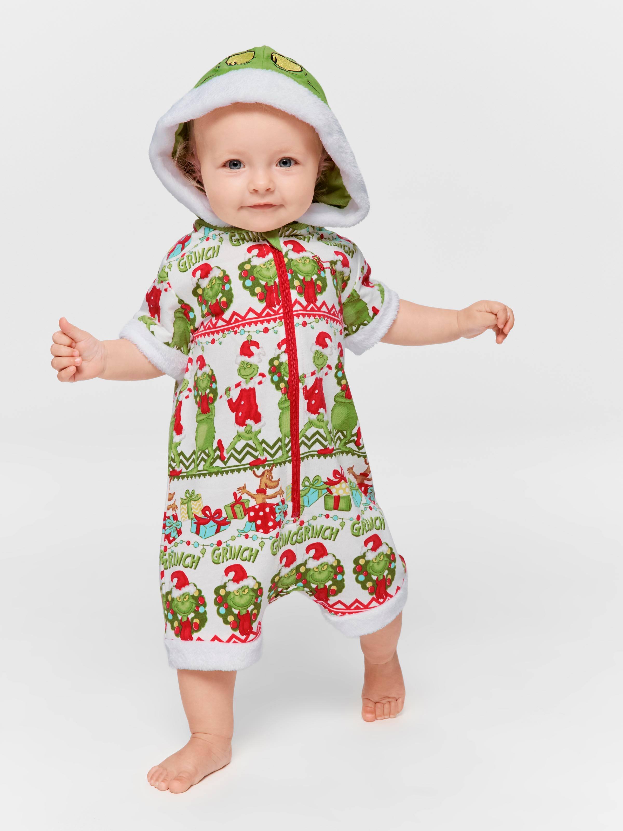 Baby The Grinch Fair Isle Onesie