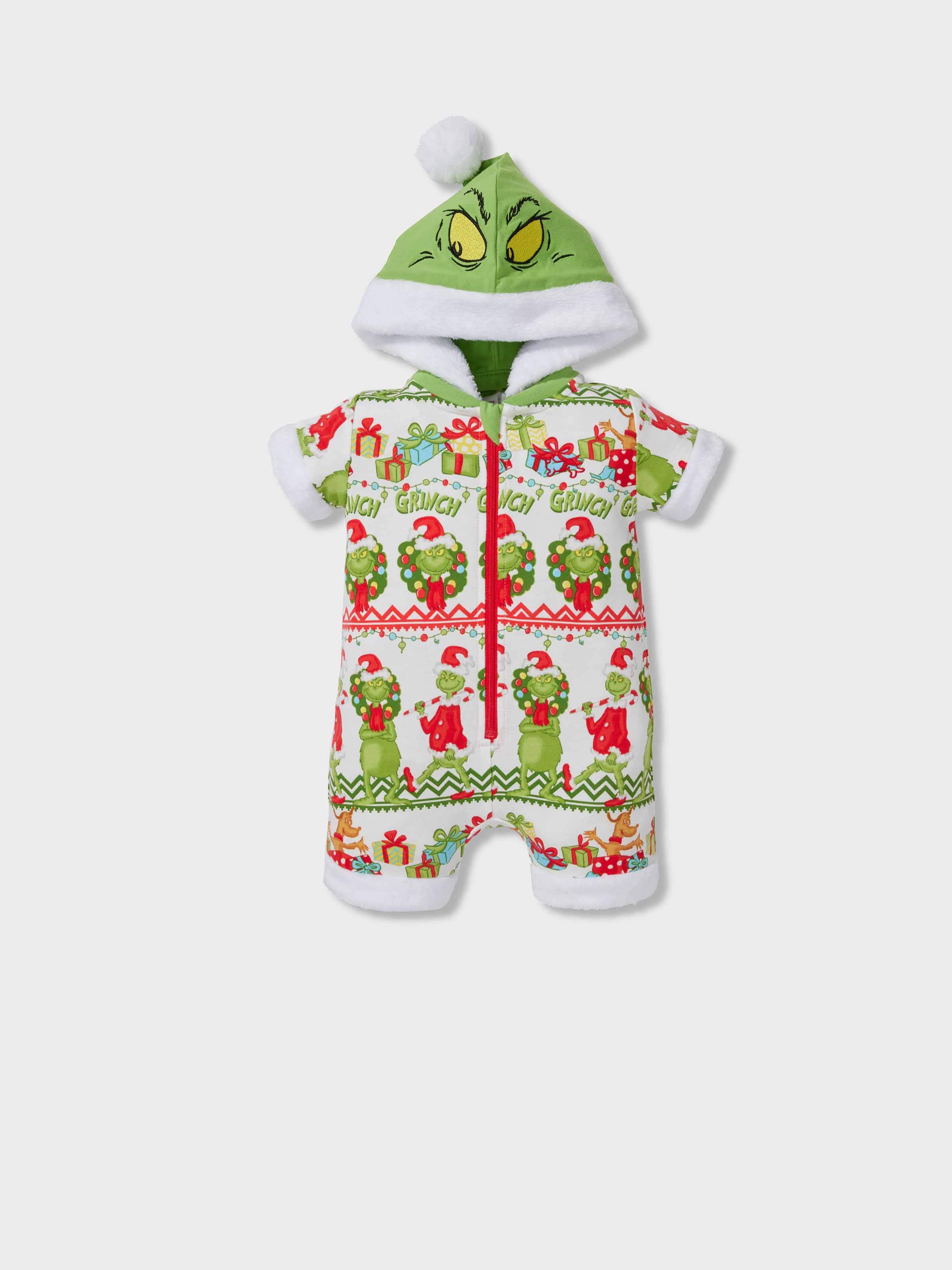 Baby The Grinch Fair Isle Onesie