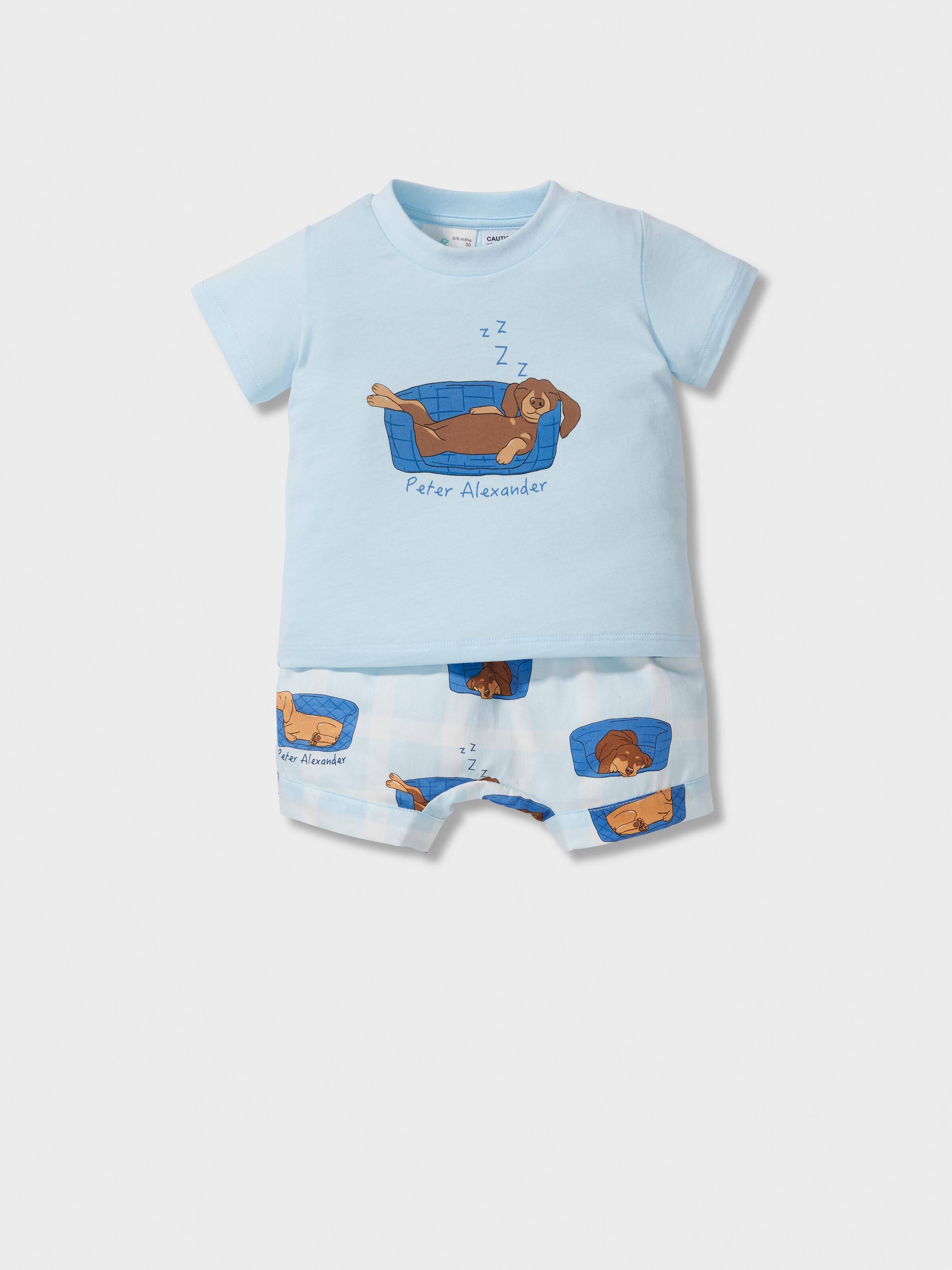 Baby Sleepy Puppy Short Pj Set