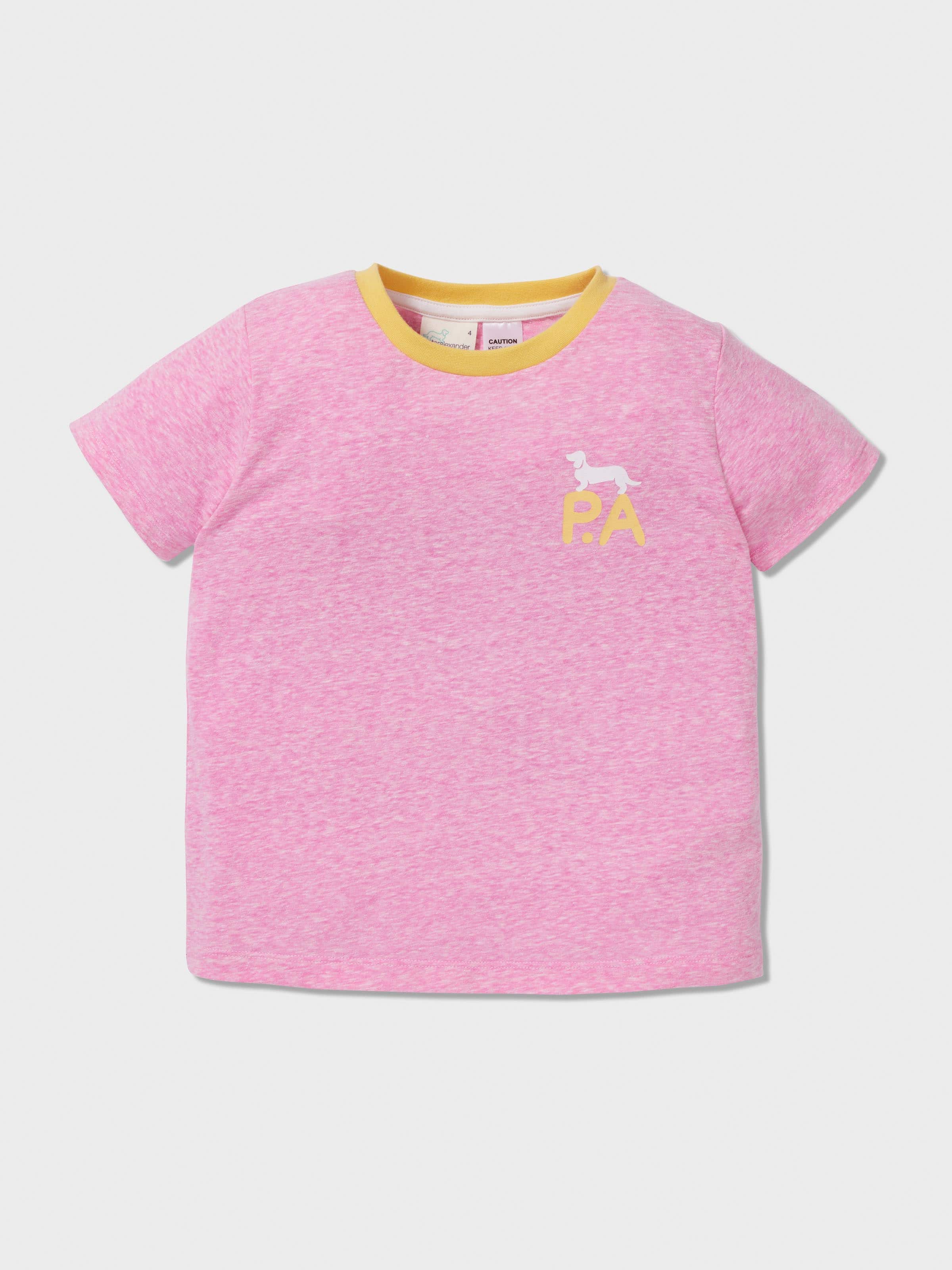 Image for Girls Pink Check Pj Set from Peter Alexander