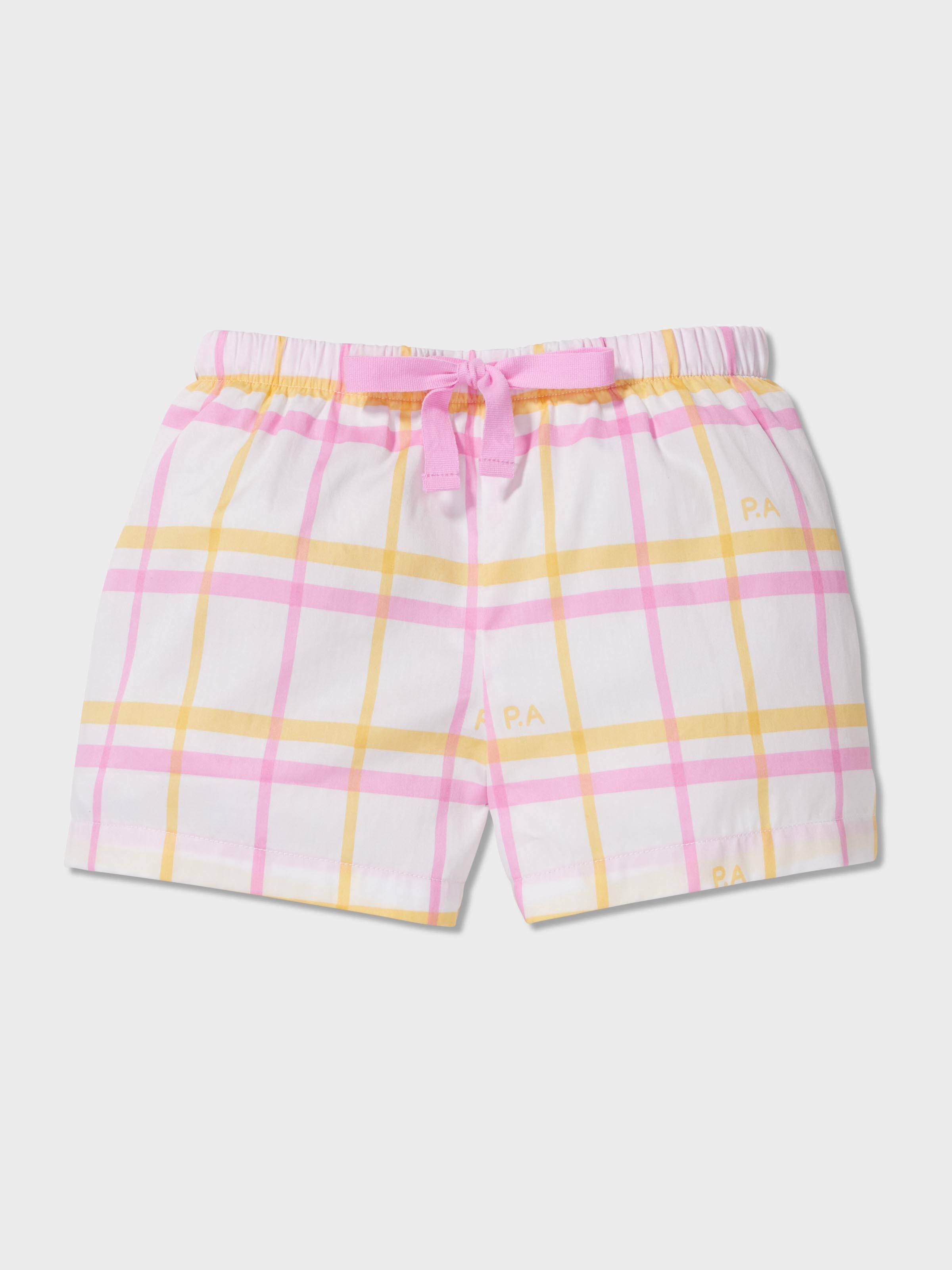 Image for Girls Pink Check Pj Set from Peter Alexander