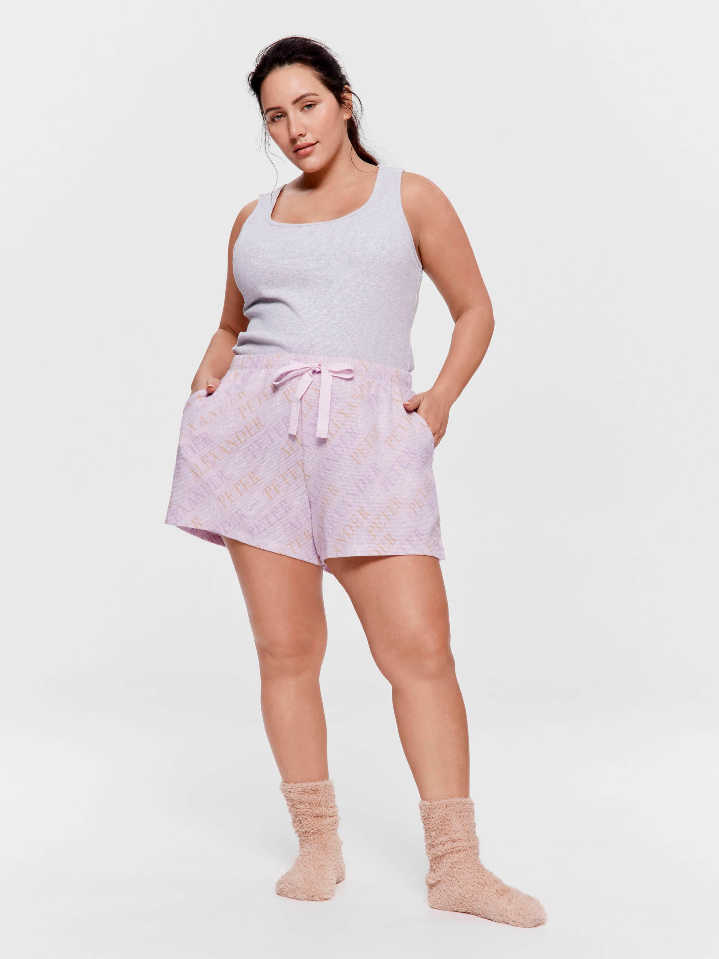P.A. Plus Waffle Logo Mid Short