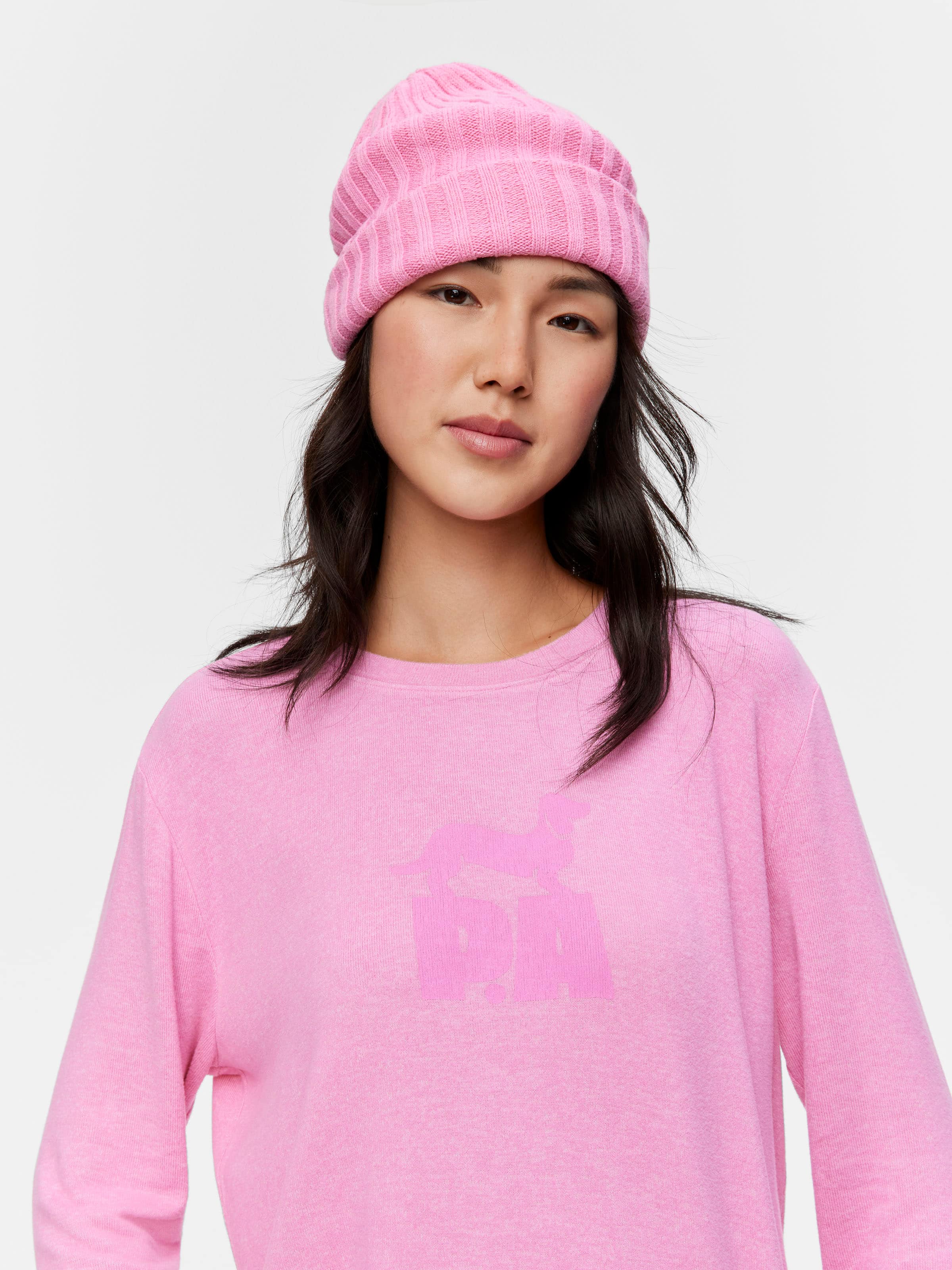 Fuzzy Logo Sweater