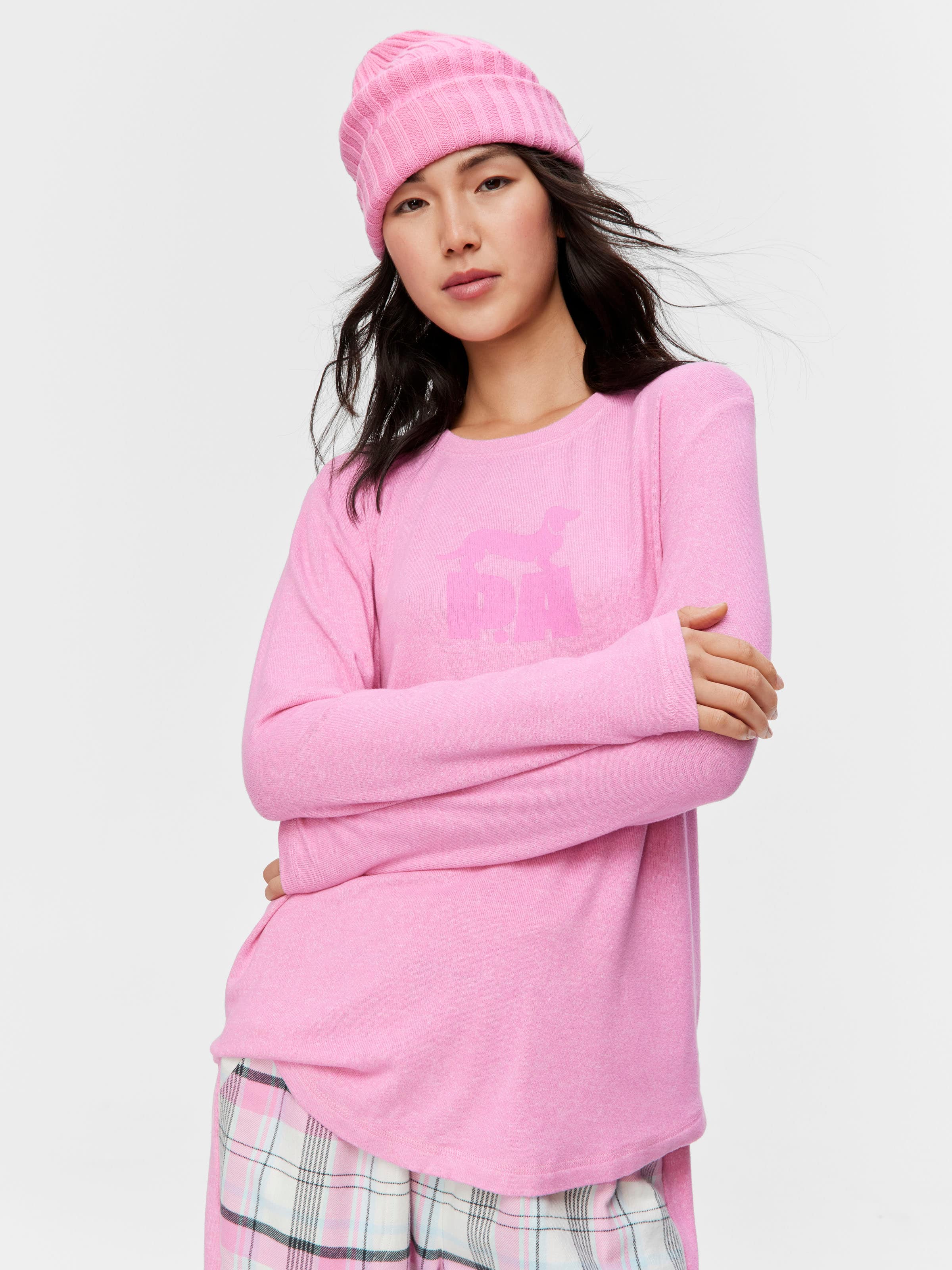 Fuzzy Logo Sweater