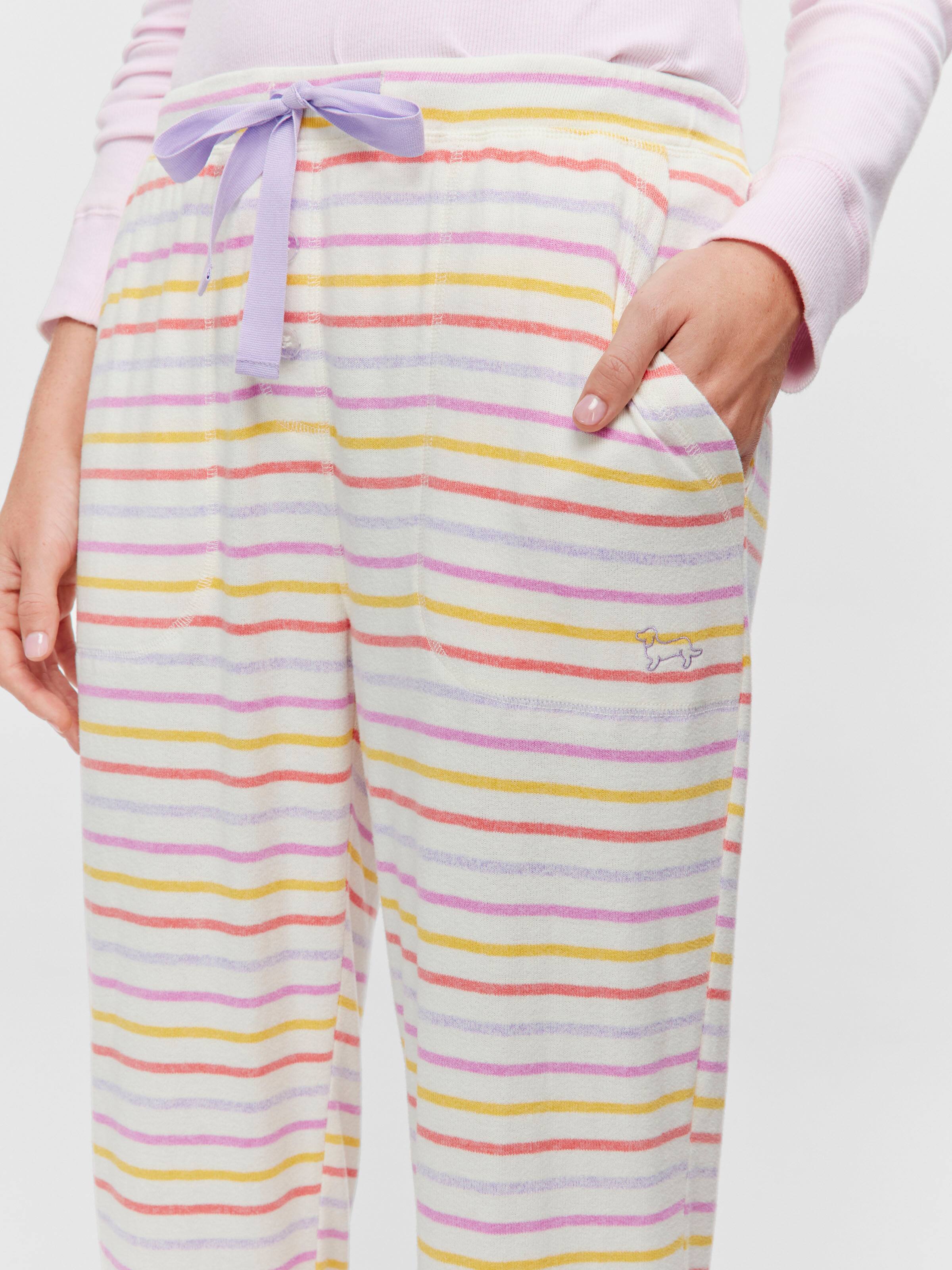 Image for Fuzzy Stripe Easy Pj Pant from Peter Alexander